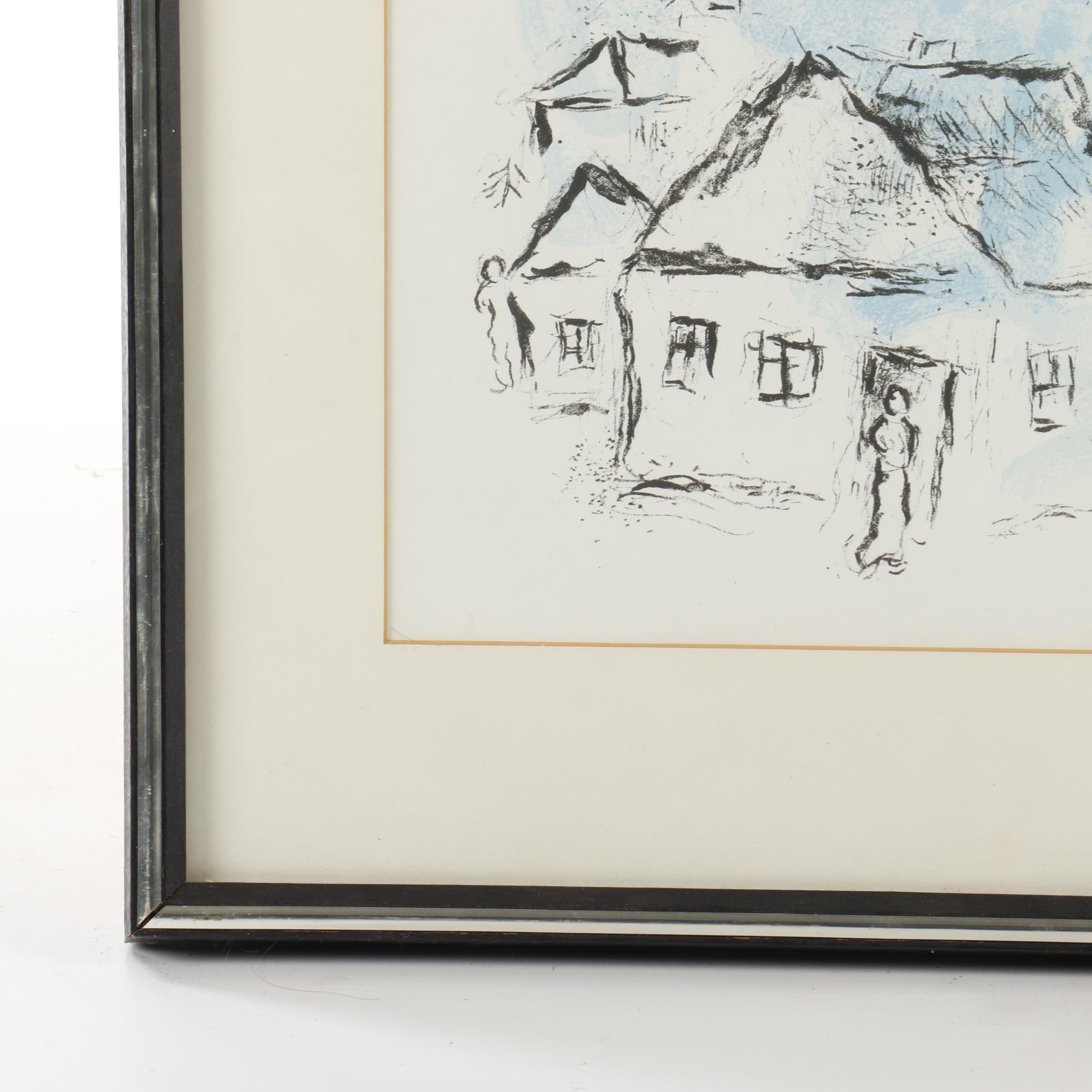 Marc Chagall Color Lithograph for "Derrière le Miroir"