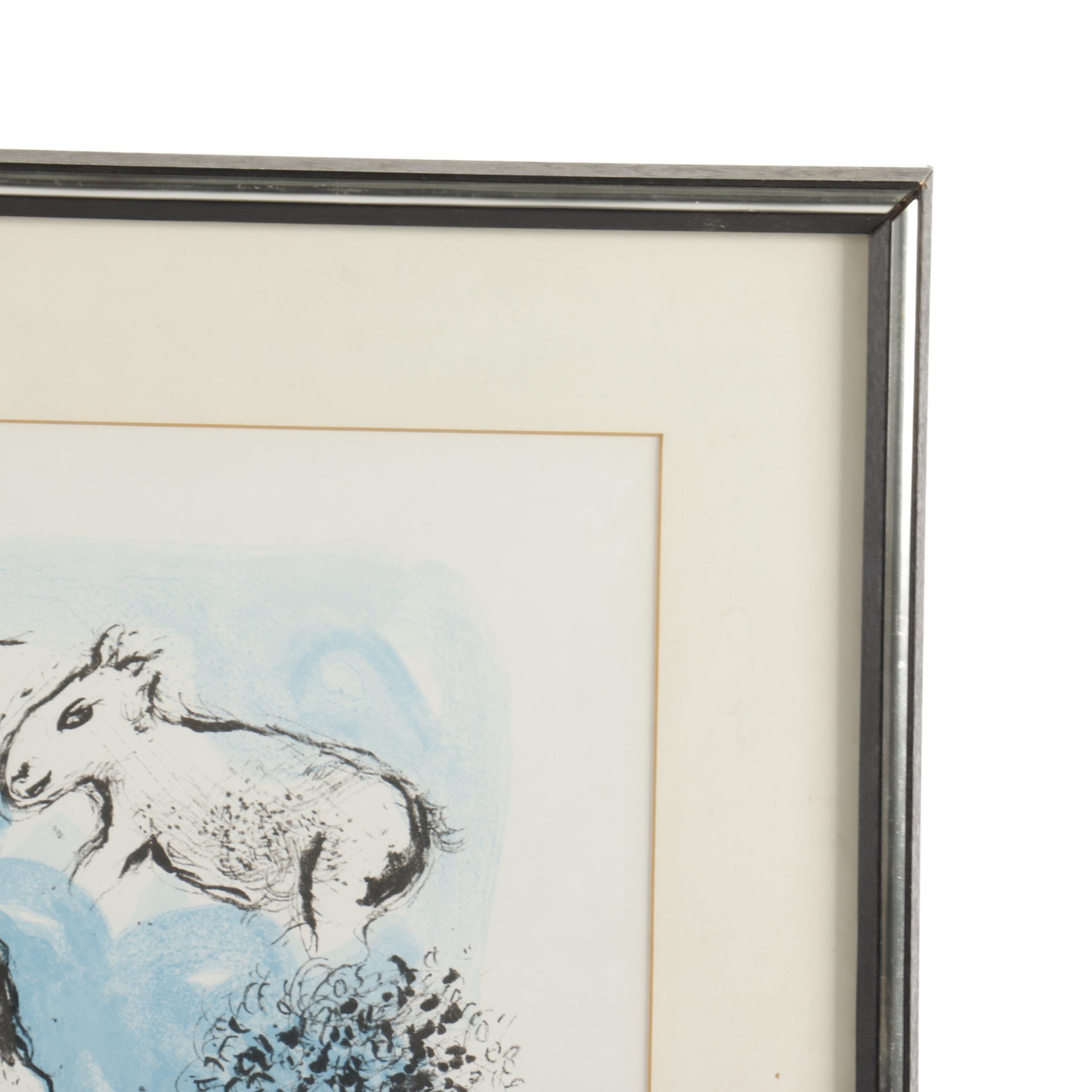 Marc Chagall Color Lithograph for "Derrière le Miroir"