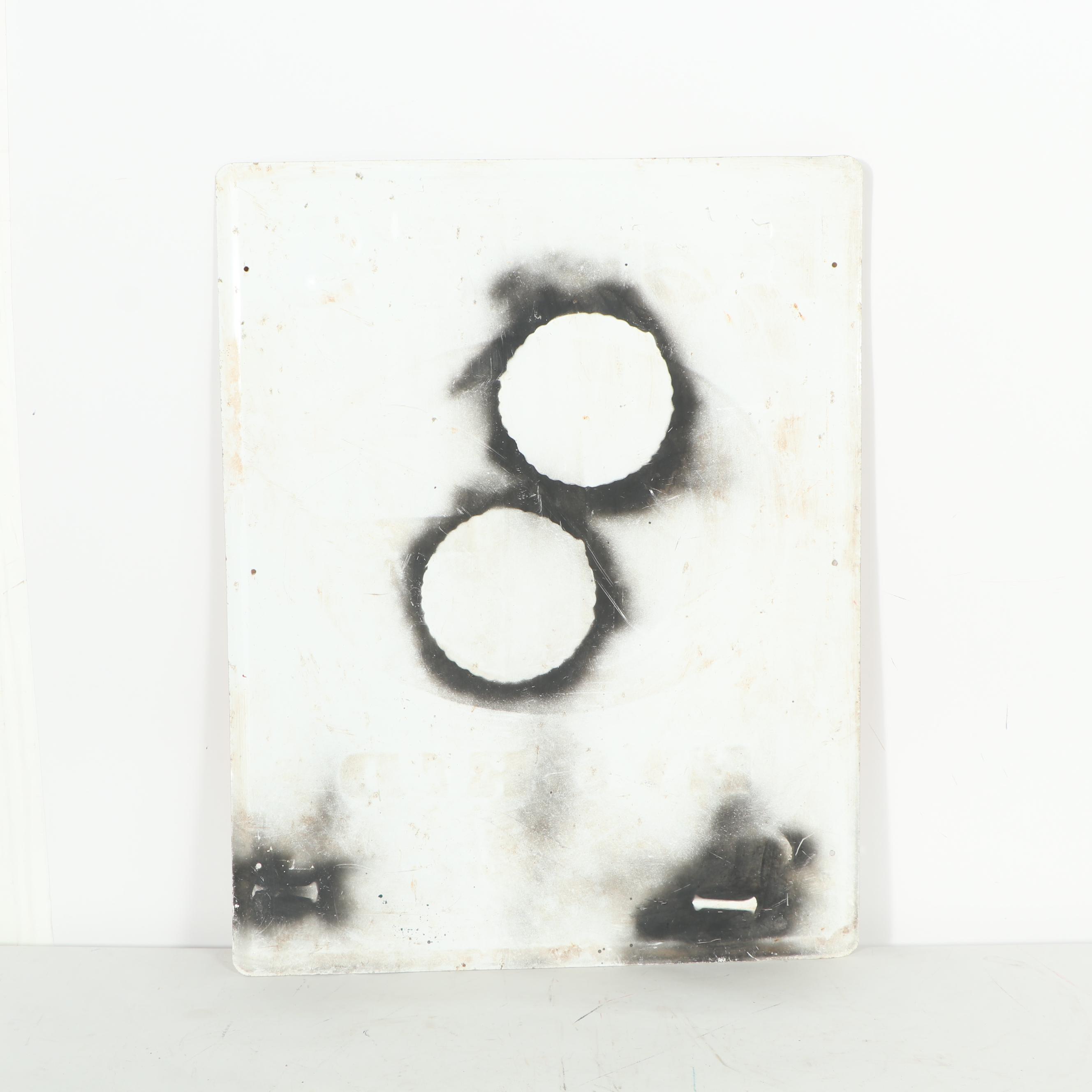 Vintage Metal Sign "Funk's G Hybrid Corn Dealer"