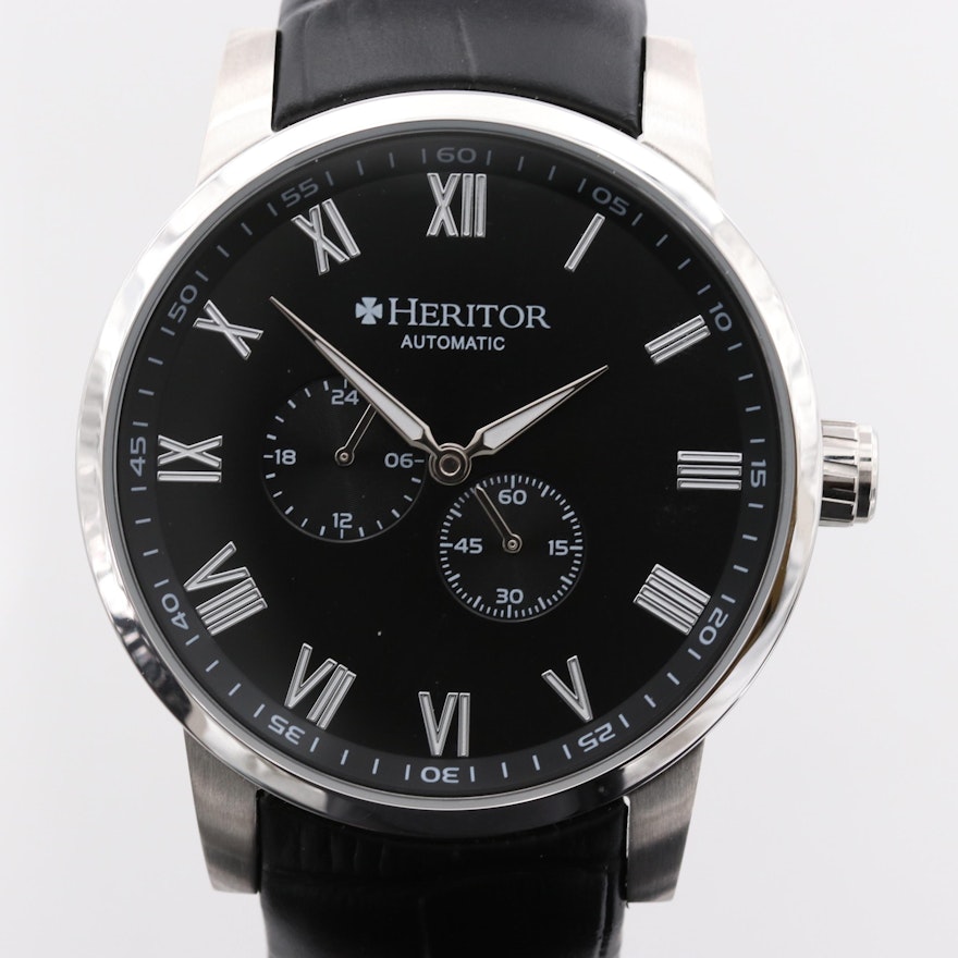 Heritor Romulus Stainless Steel Automatic Wristwatch
