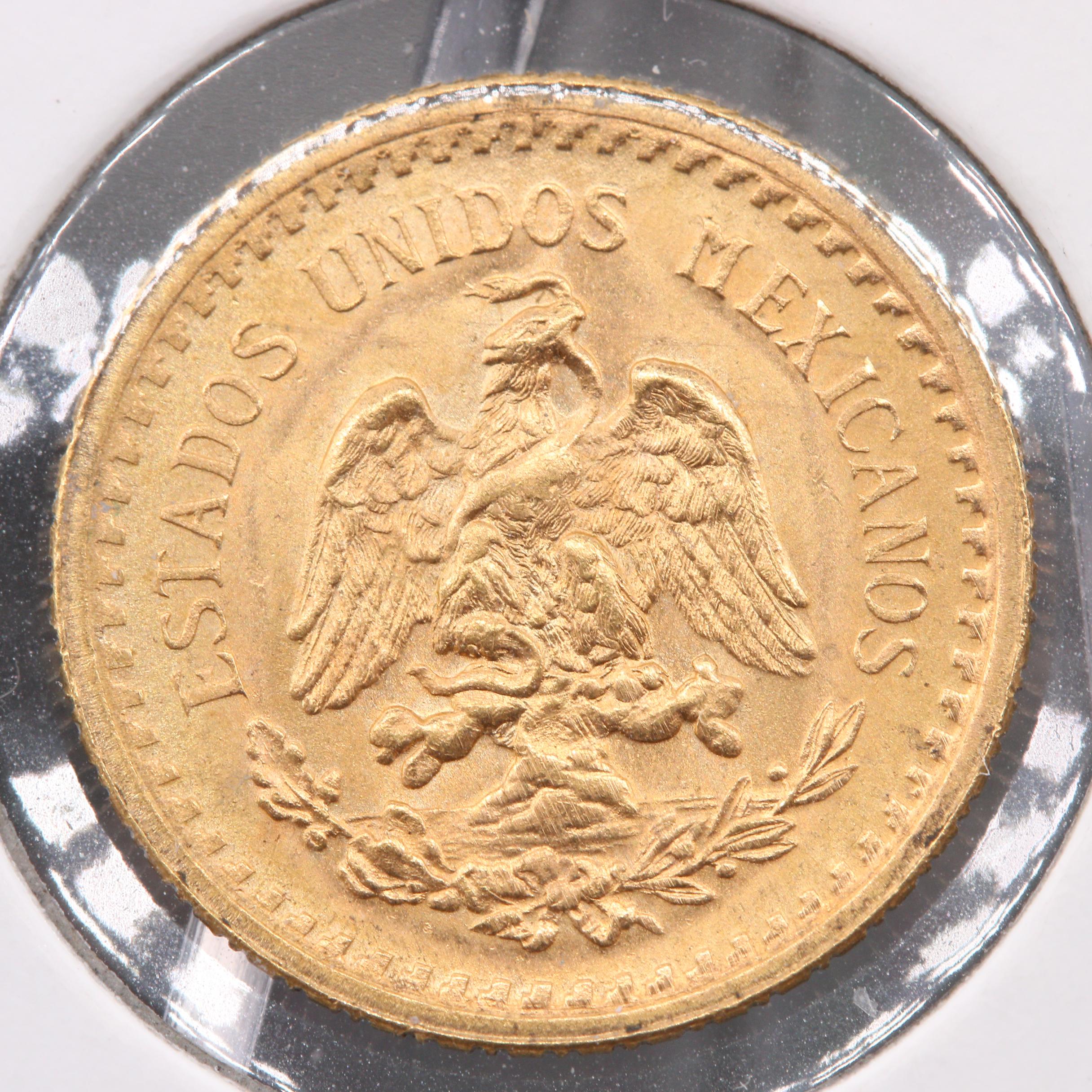 1945 Mexico 2 1/2 Pesos Restrike Gold Coin