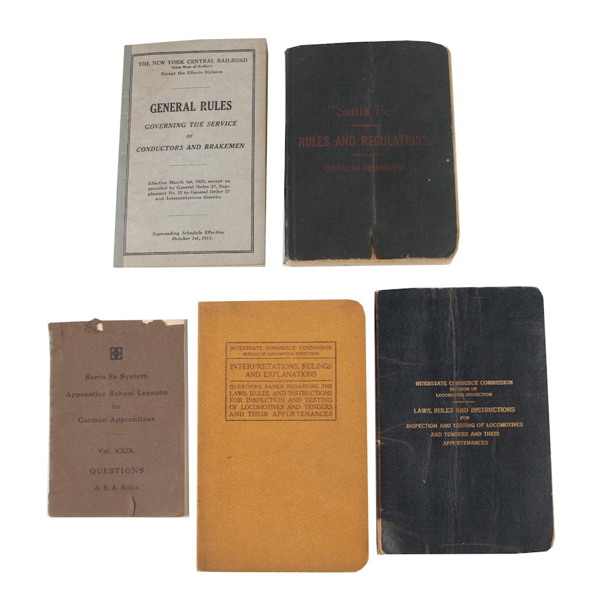 Railroad and Car Instruction Manuals and Rule Books