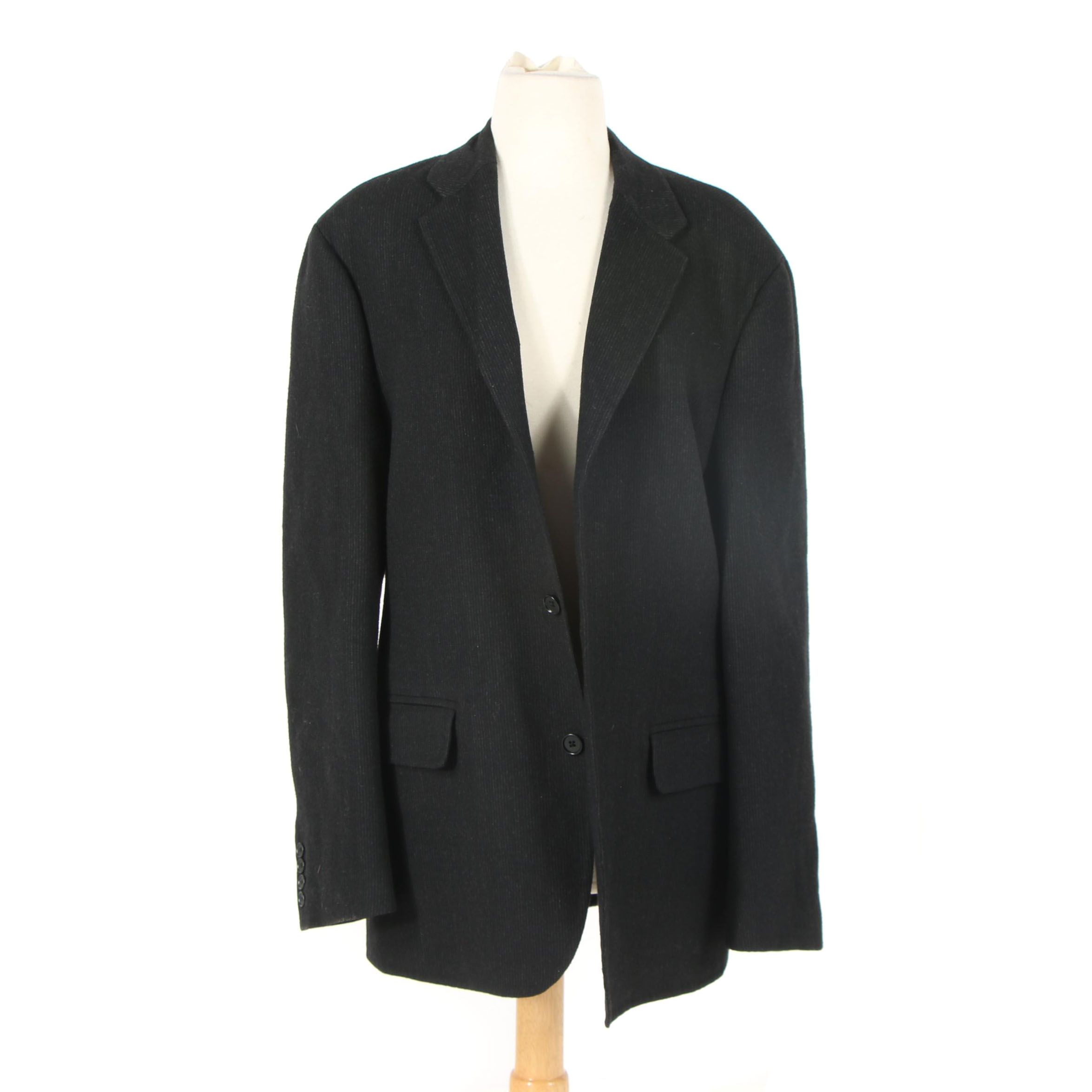 Men's John Varvatos Black Wool Sport Coat, Made in Italy