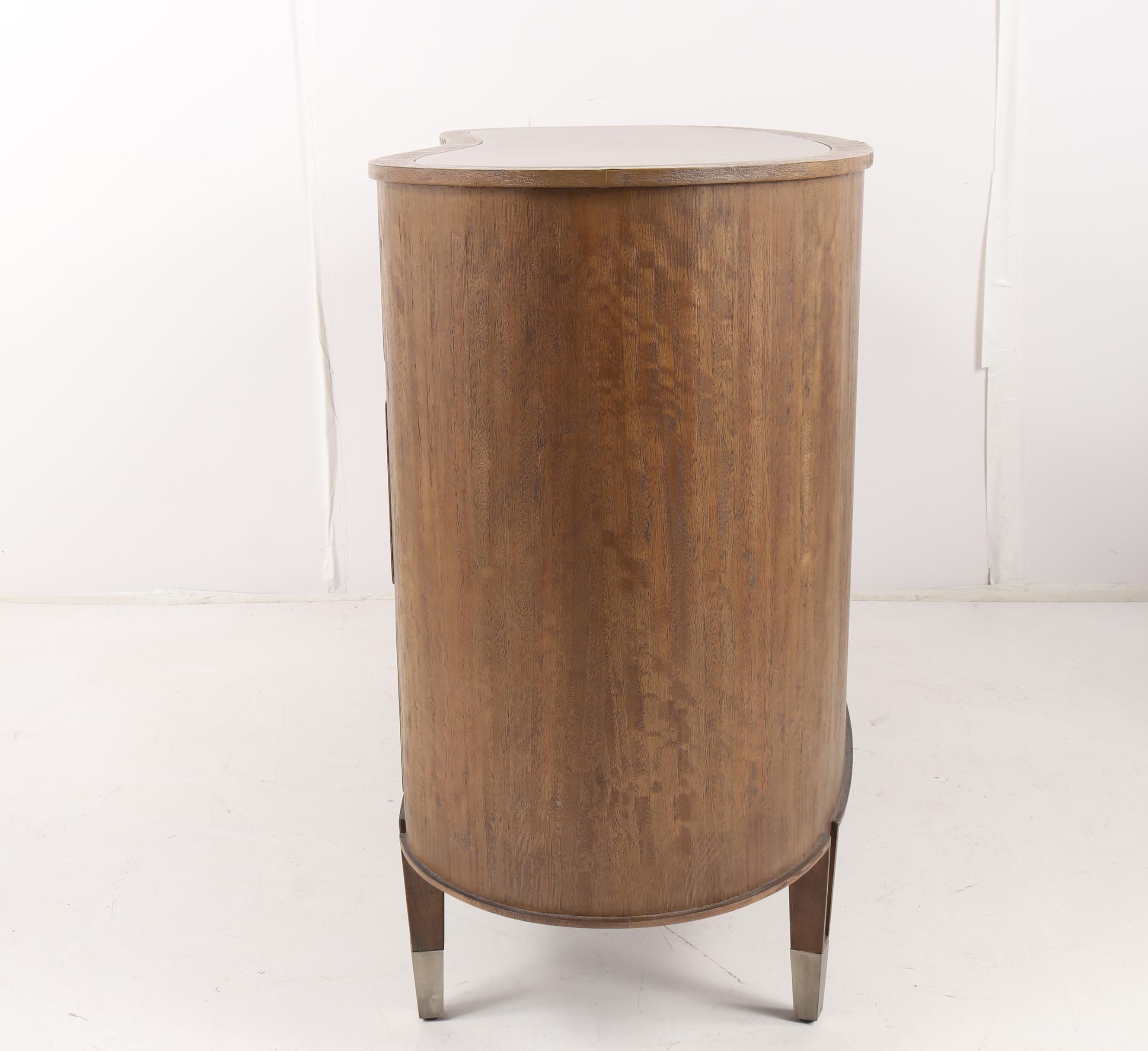 "Adelaide" Walnut Stained Wooden Four-Drawer Chest by Studio A, 21st Century