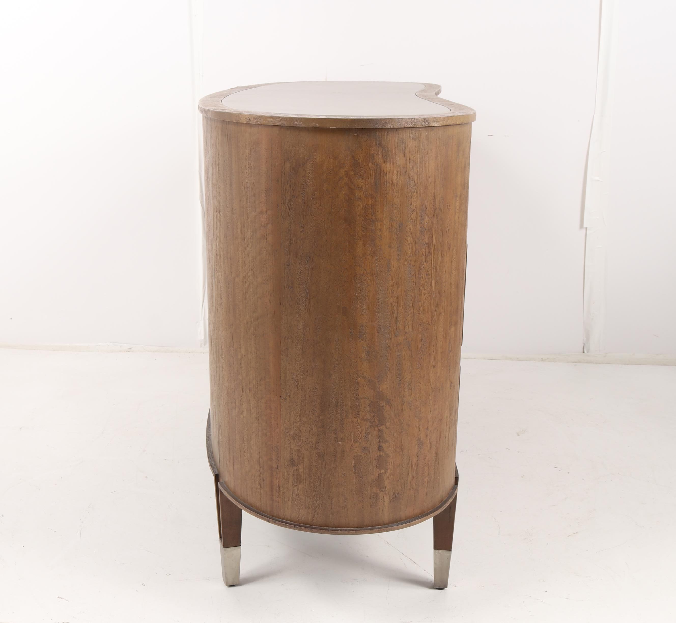 "Adelaide" Walnut Stained Wooden Four-Drawer Chest by Studio A, 21st Century