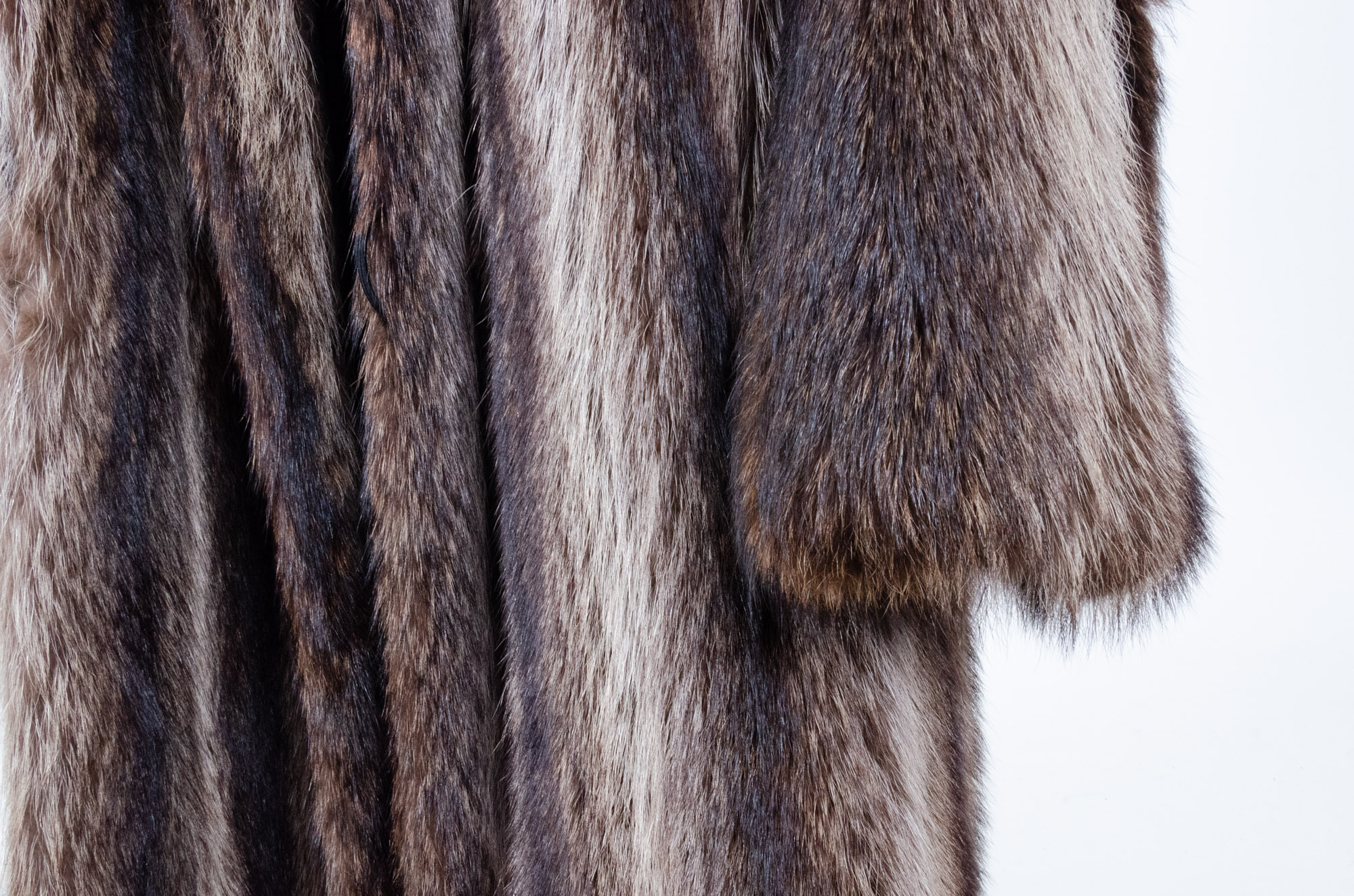 Men's Full-Length Raccoon Fur Coat and North King Raccoon Fur Hat, Vintage