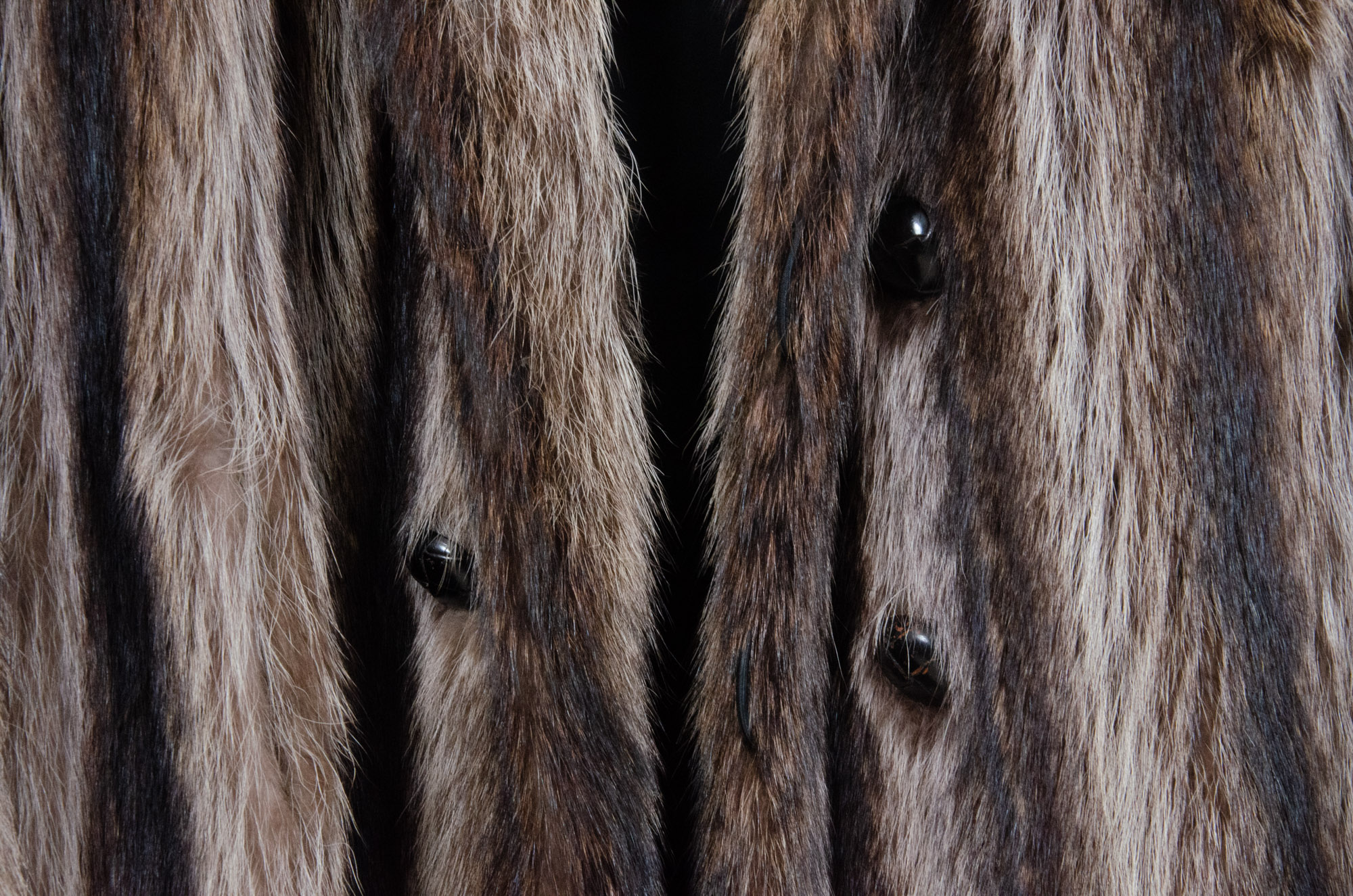 Men's Full-Length Raccoon Fur Coat and North King Raccoon Fur Hat, Vintage