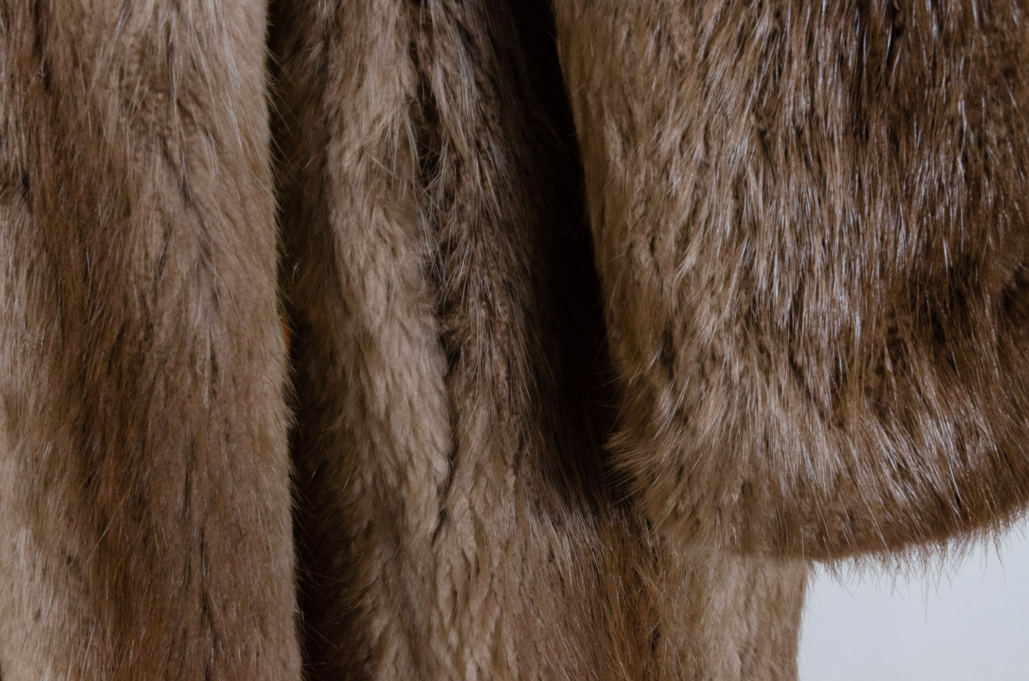 Men's Sheared Beaver Full-Length Fur Coat, Vintage