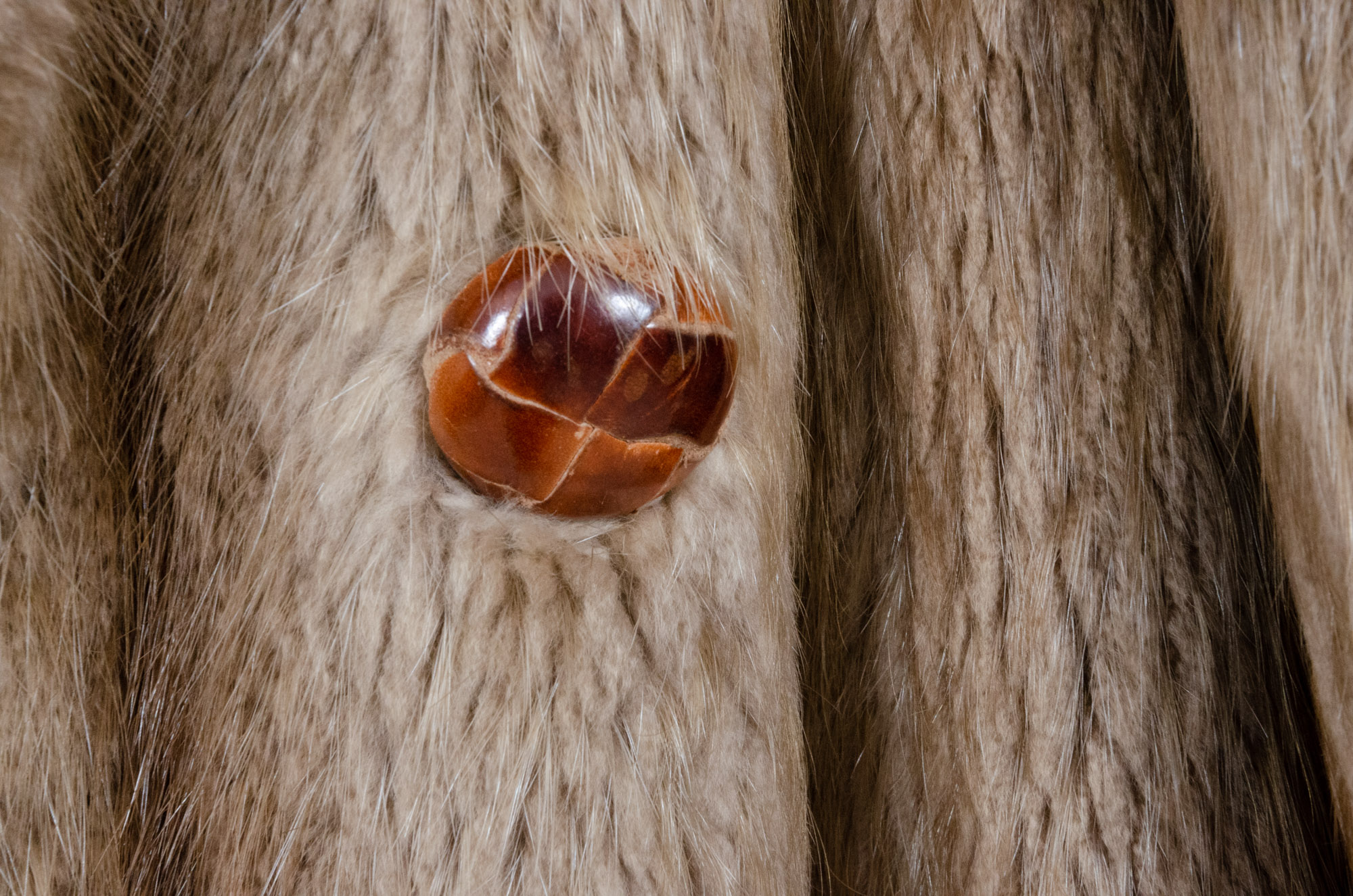 Men's Sheared Beaver Full-Length Fur Coat, Vintage