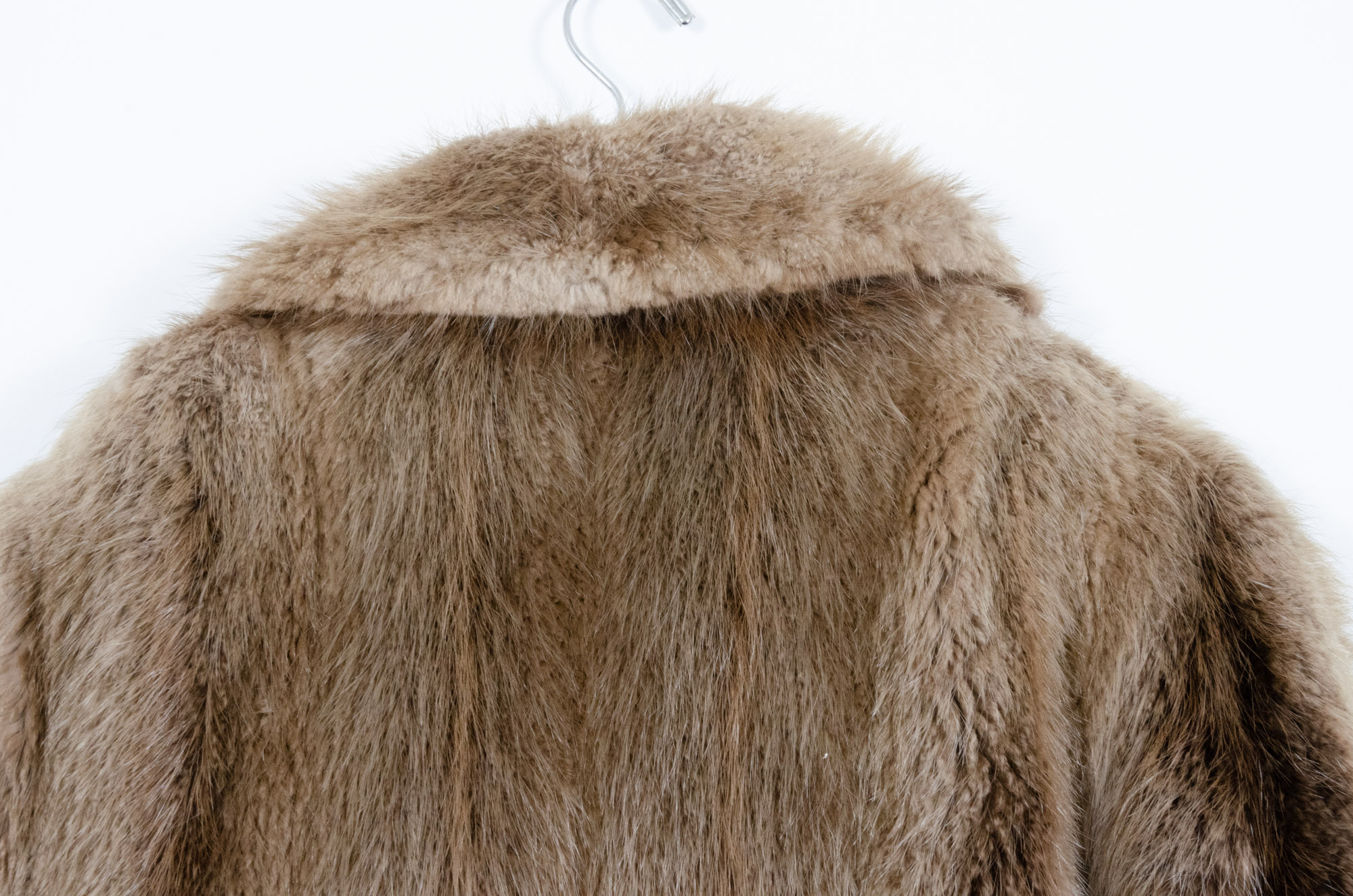 Men's Sheared Beaver Full-Length Fur Coat, Vintage