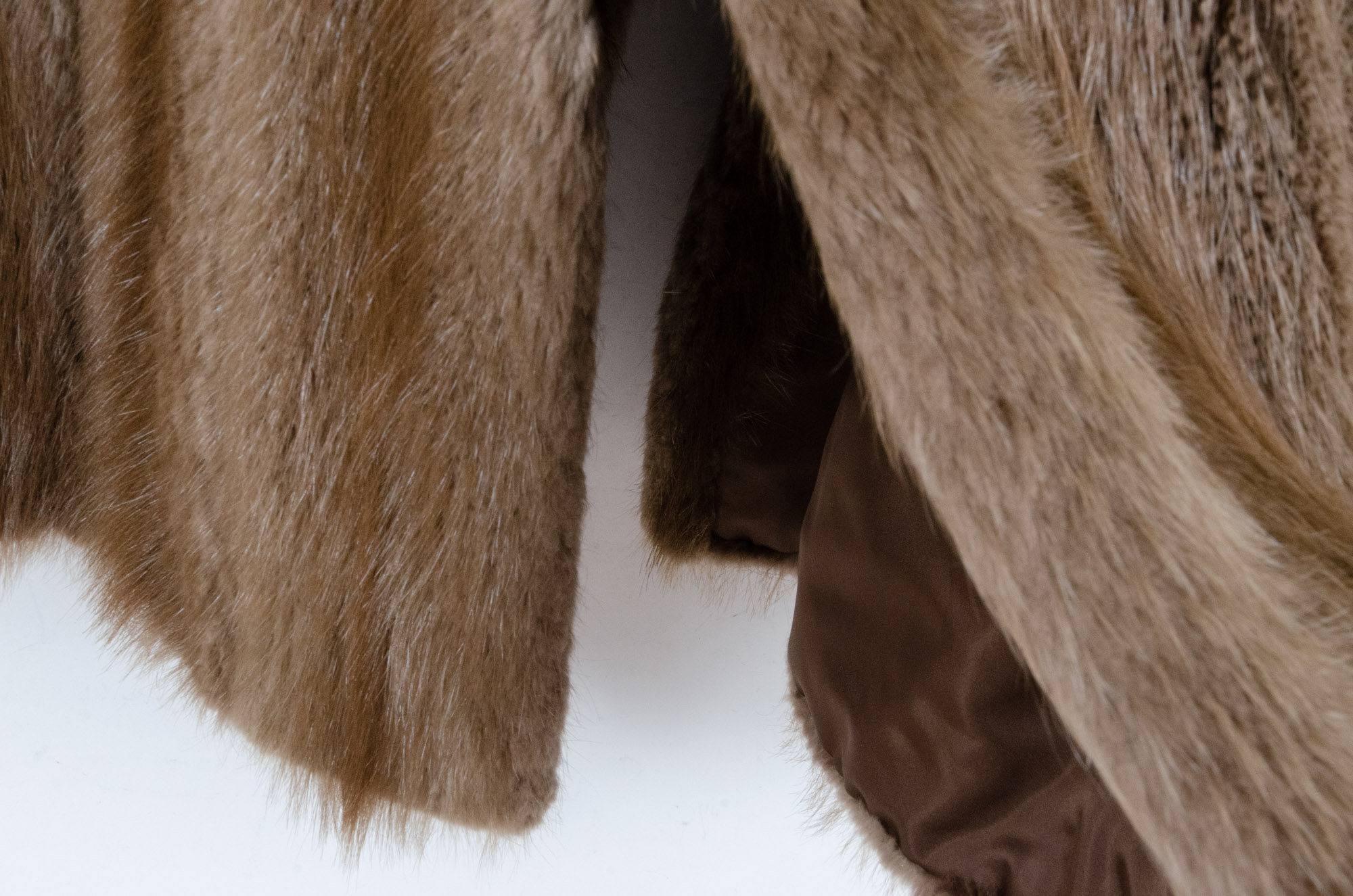 Men's Sheared Beaver Full-Length Fur Coat, Vintage