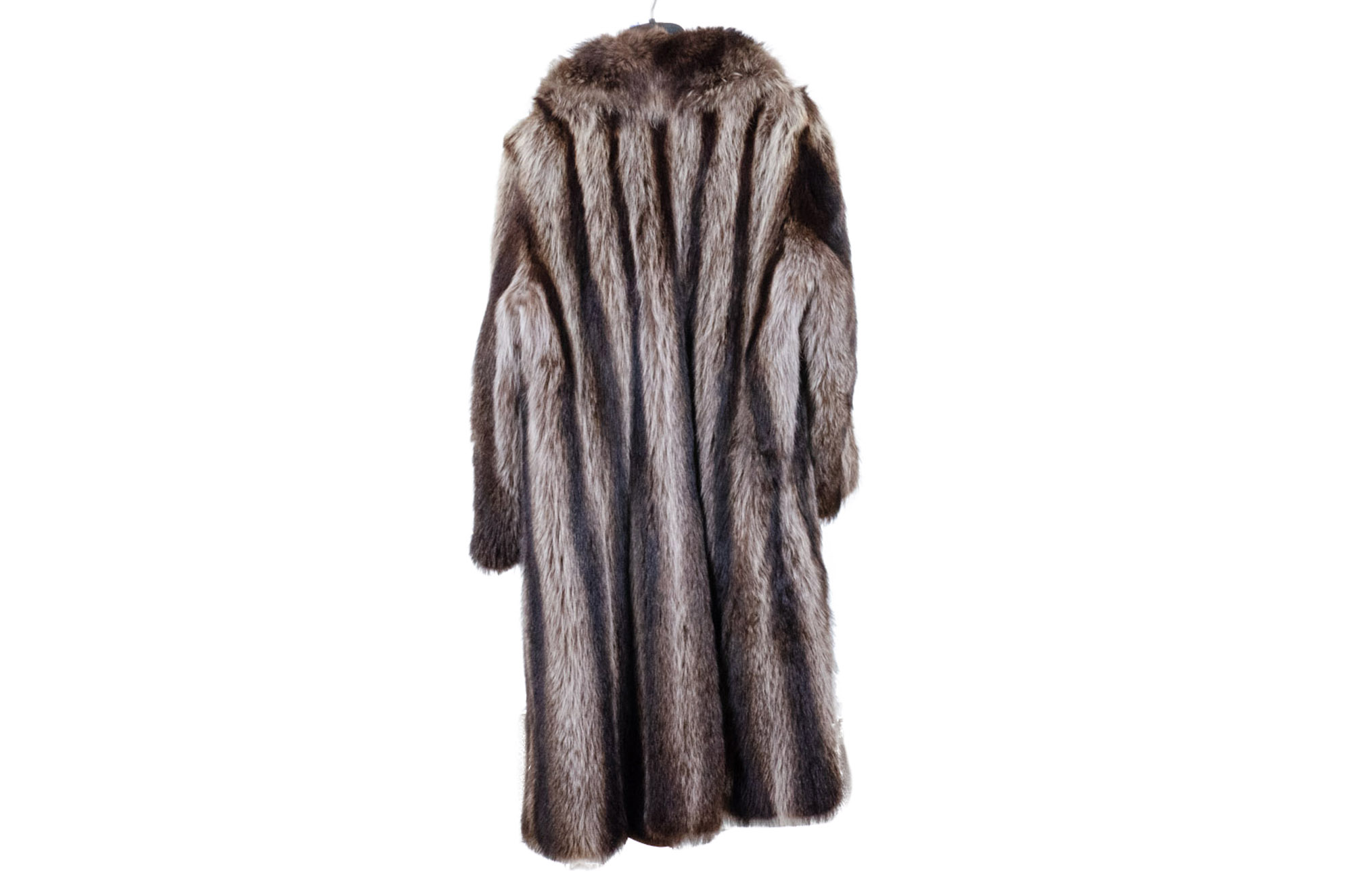 Men's Full-Length Raccoon Fur Coat and North King Raccoon Fur Hat, Vintage