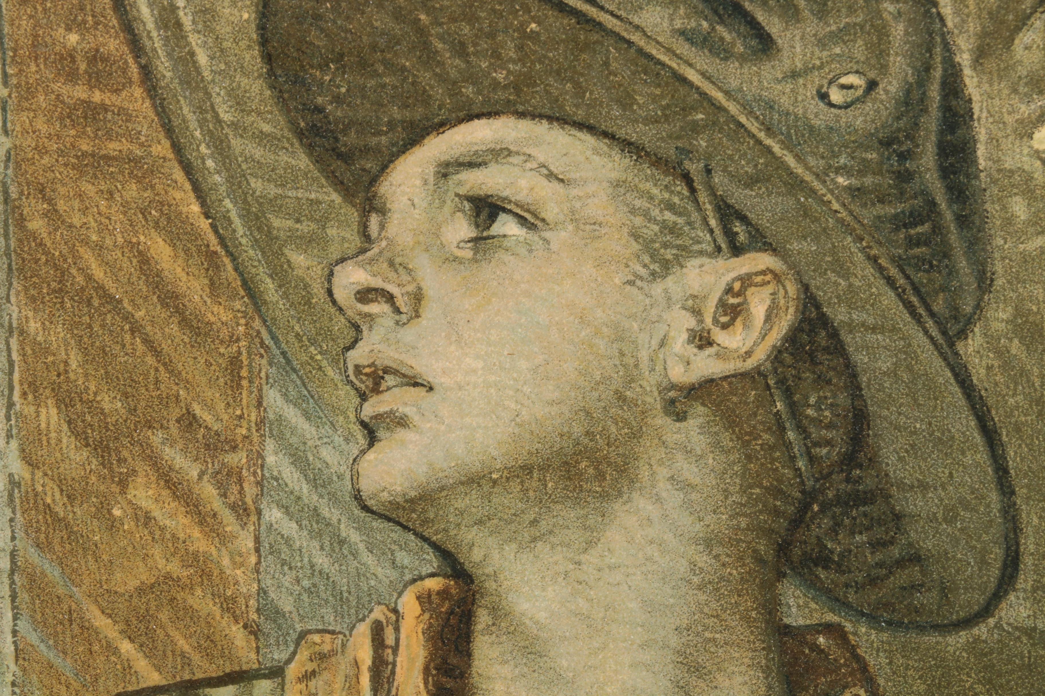 "U.S.A. Bonds Weapons for Liberty" Joseph Christian Leyendecker Lithograph