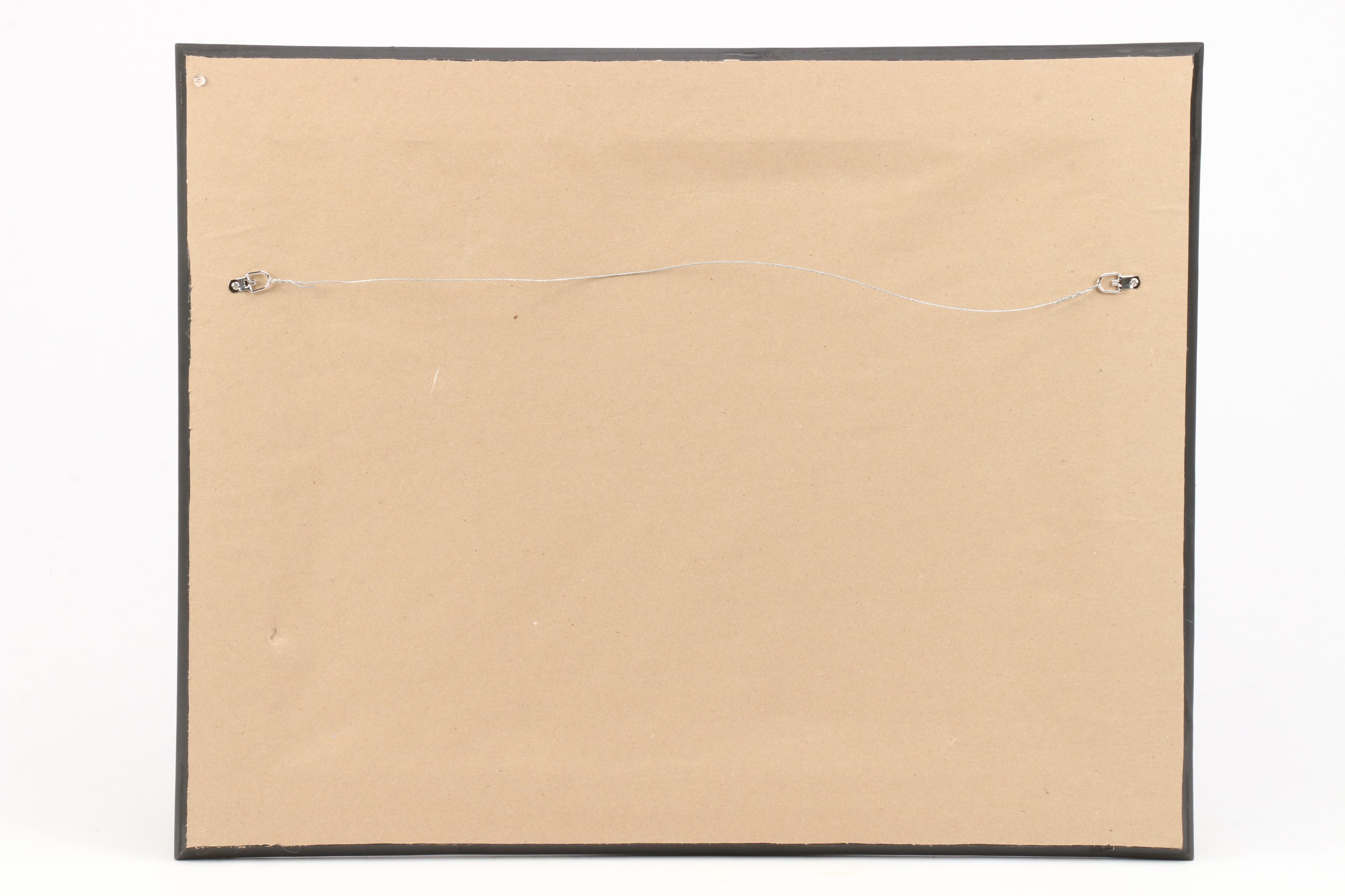 Carl Bevan Abstract Oil Painting of Pastoral Scene