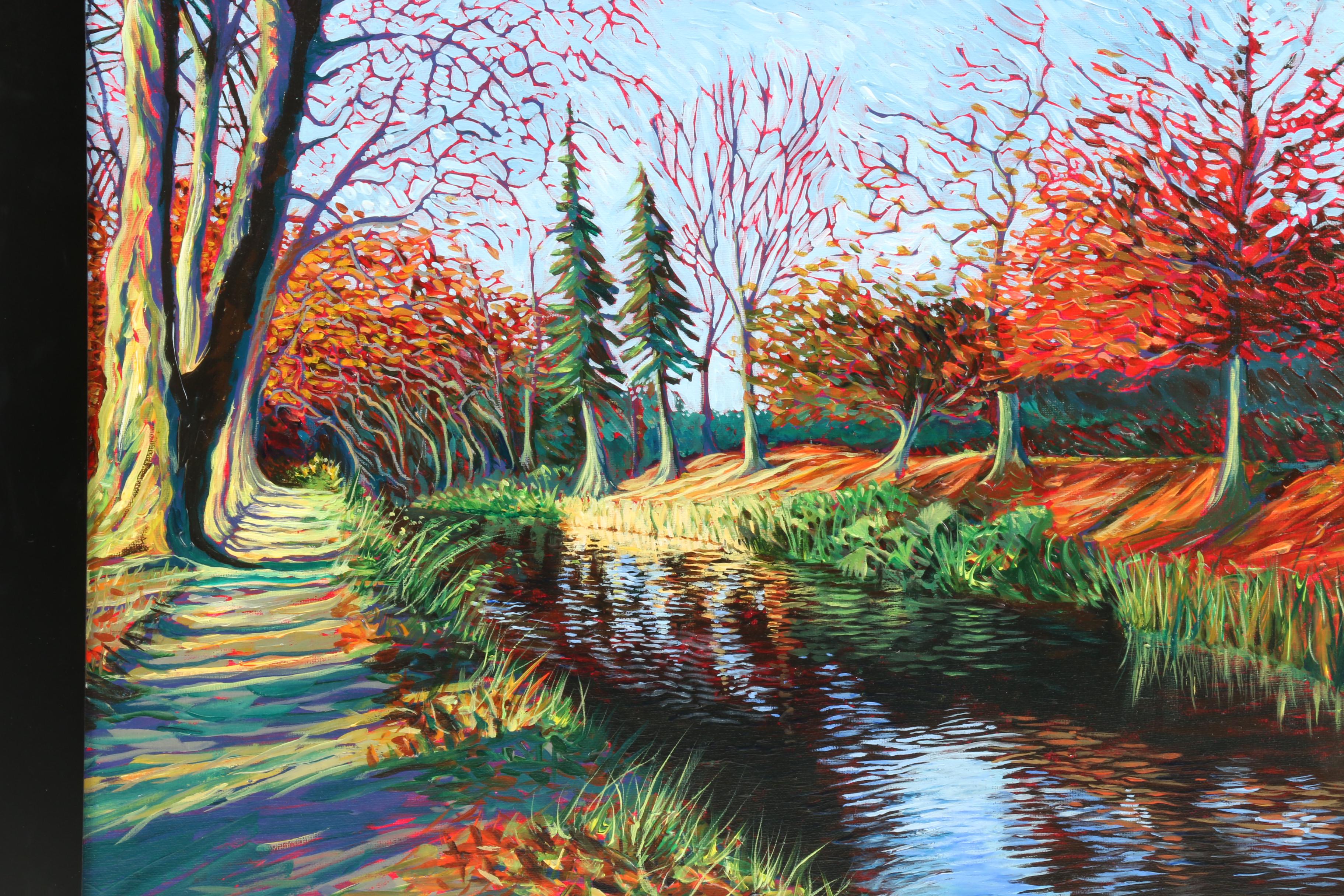 Carl Bevan Abstract Landscape Oil Painting