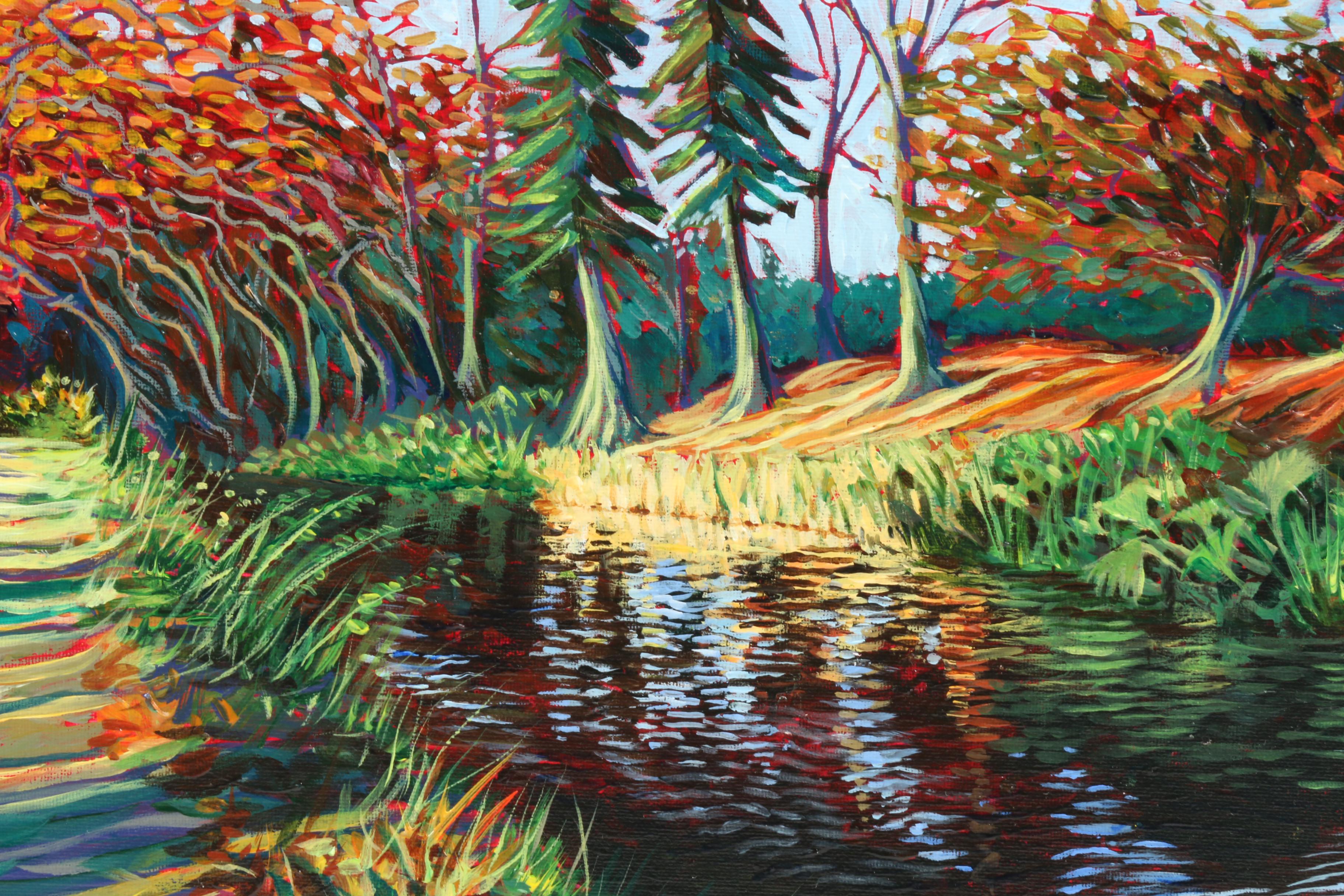 Carl Bevan Abstract Landscape Oil Painting