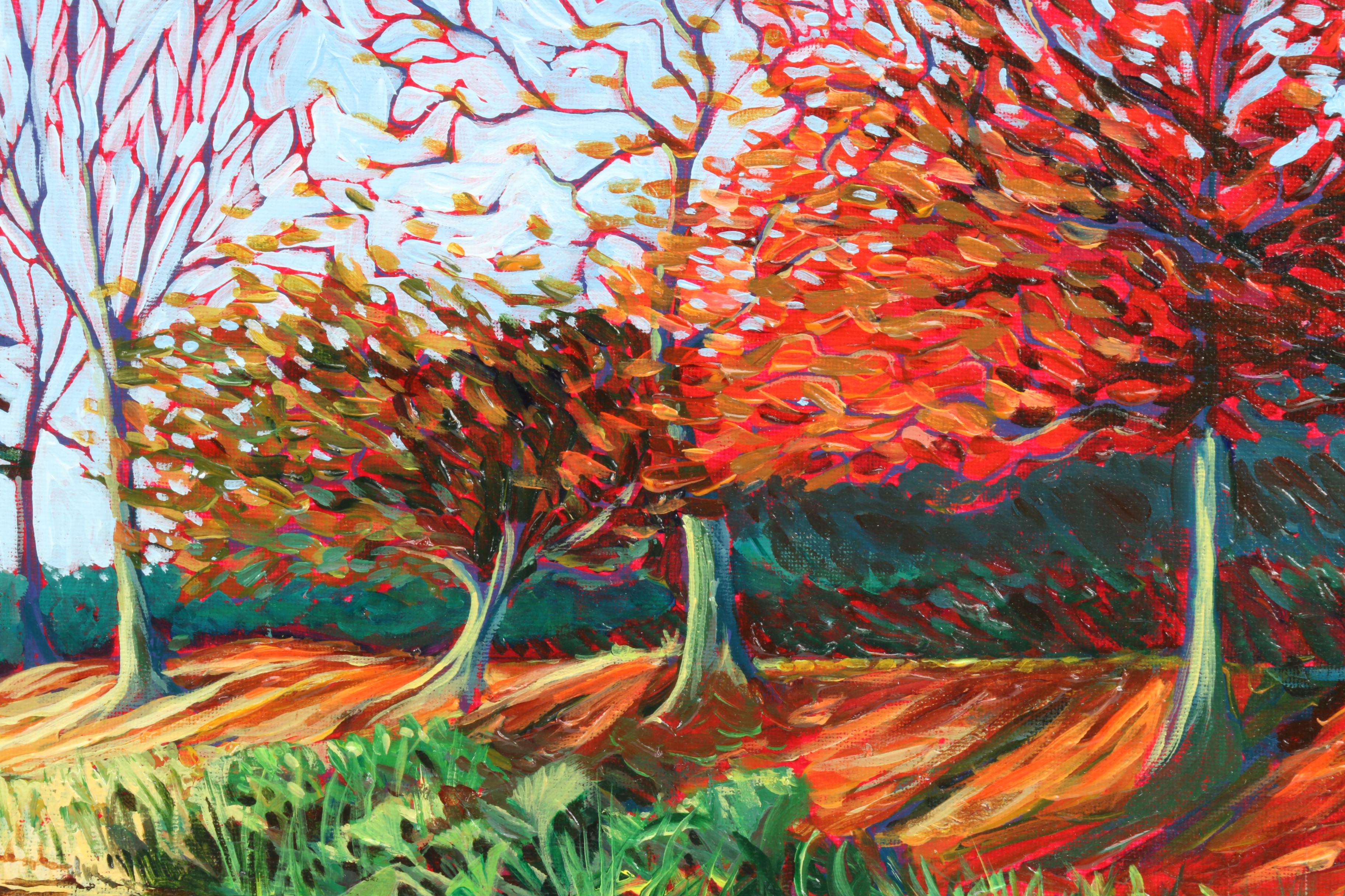 Carl Bevan Abstract Landscape Oil Painting