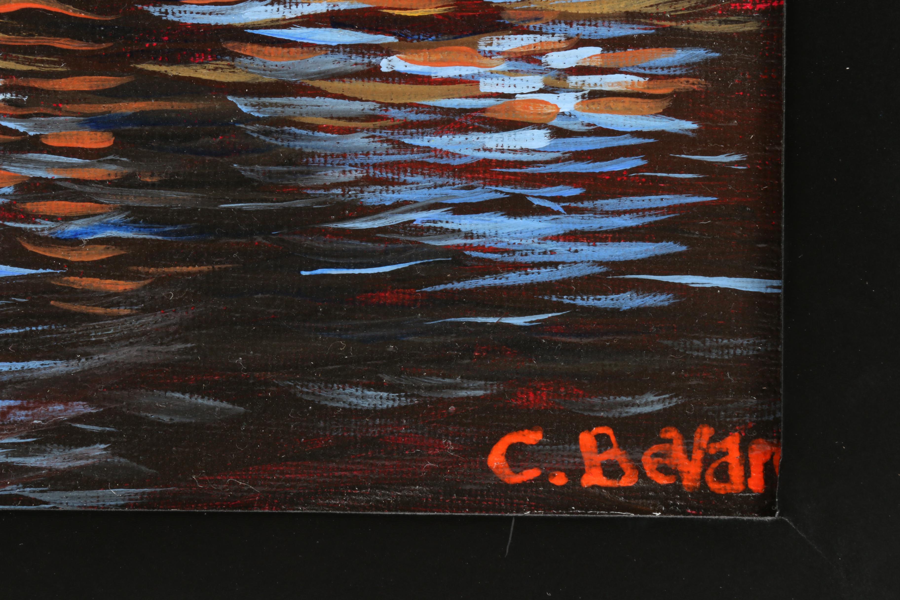 Carl Bevan Abstract Landscape Oil Painting