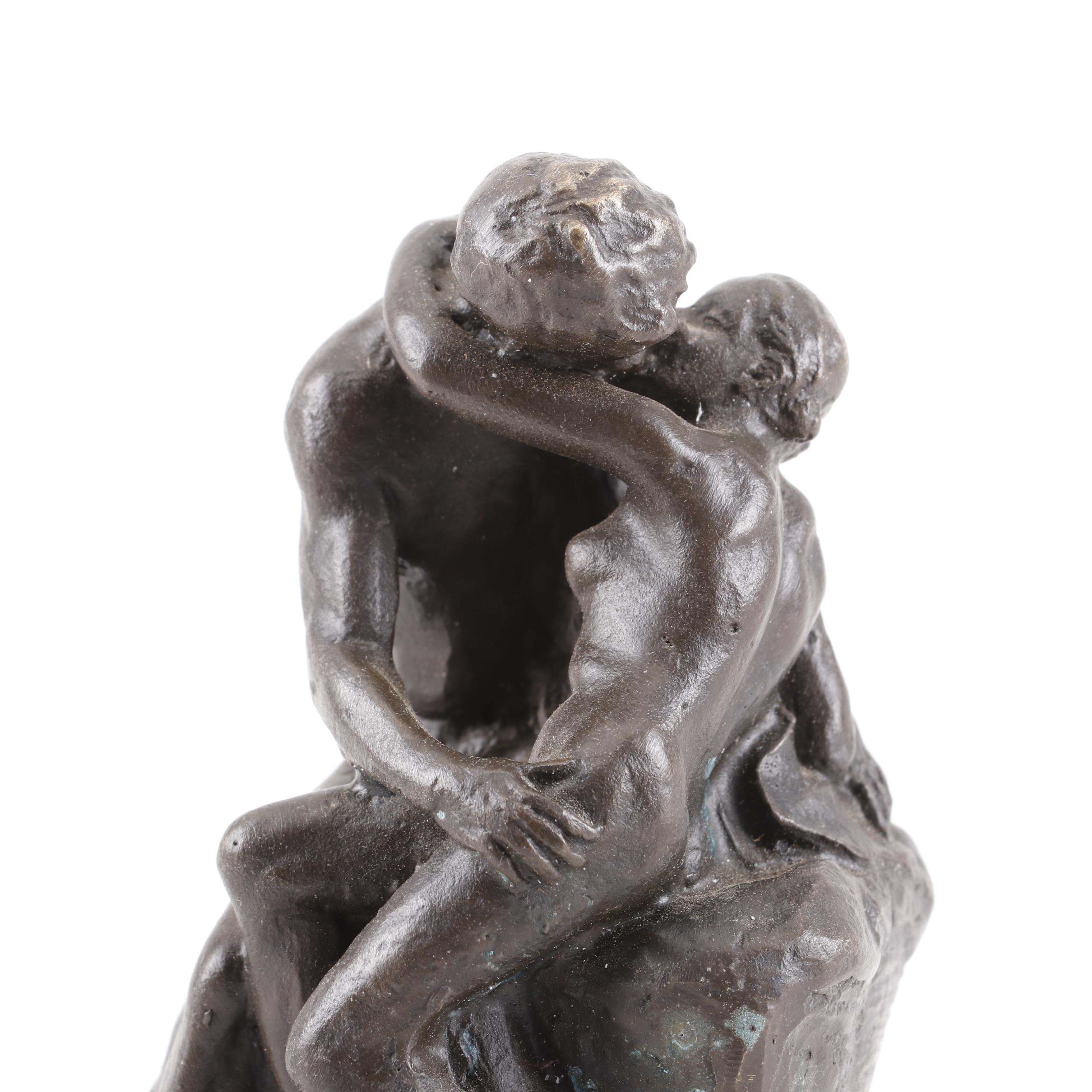 Reproduction Bronze Statue after Auguste Rodin "The Kiss"