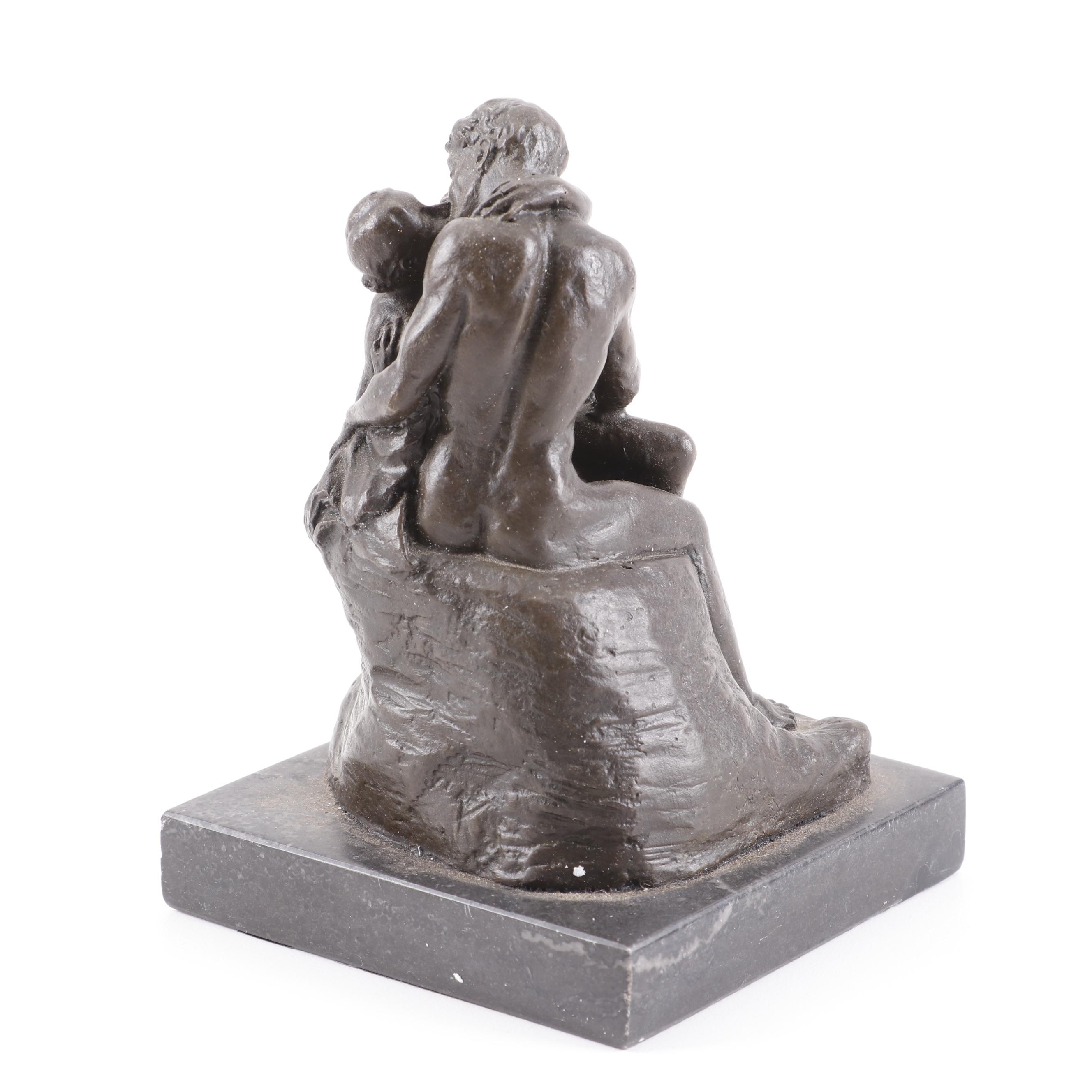 Reproduction Bronze Statue after Auguste Rodin "The Kiss"