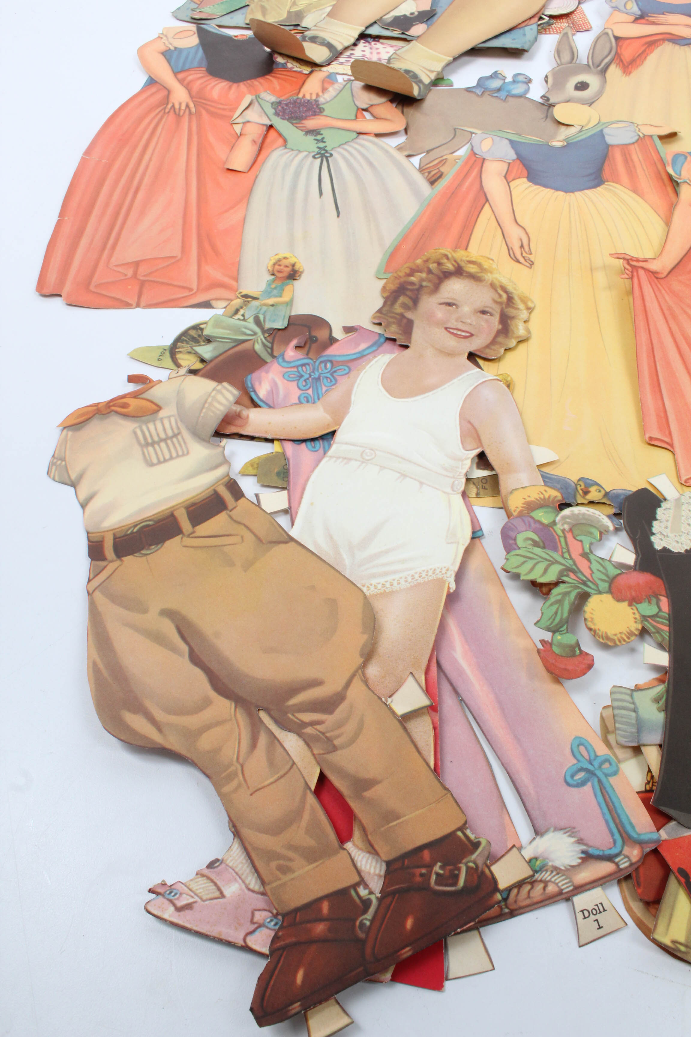 1930s Shirley Temple and Disney's Snow White Paper Dolls