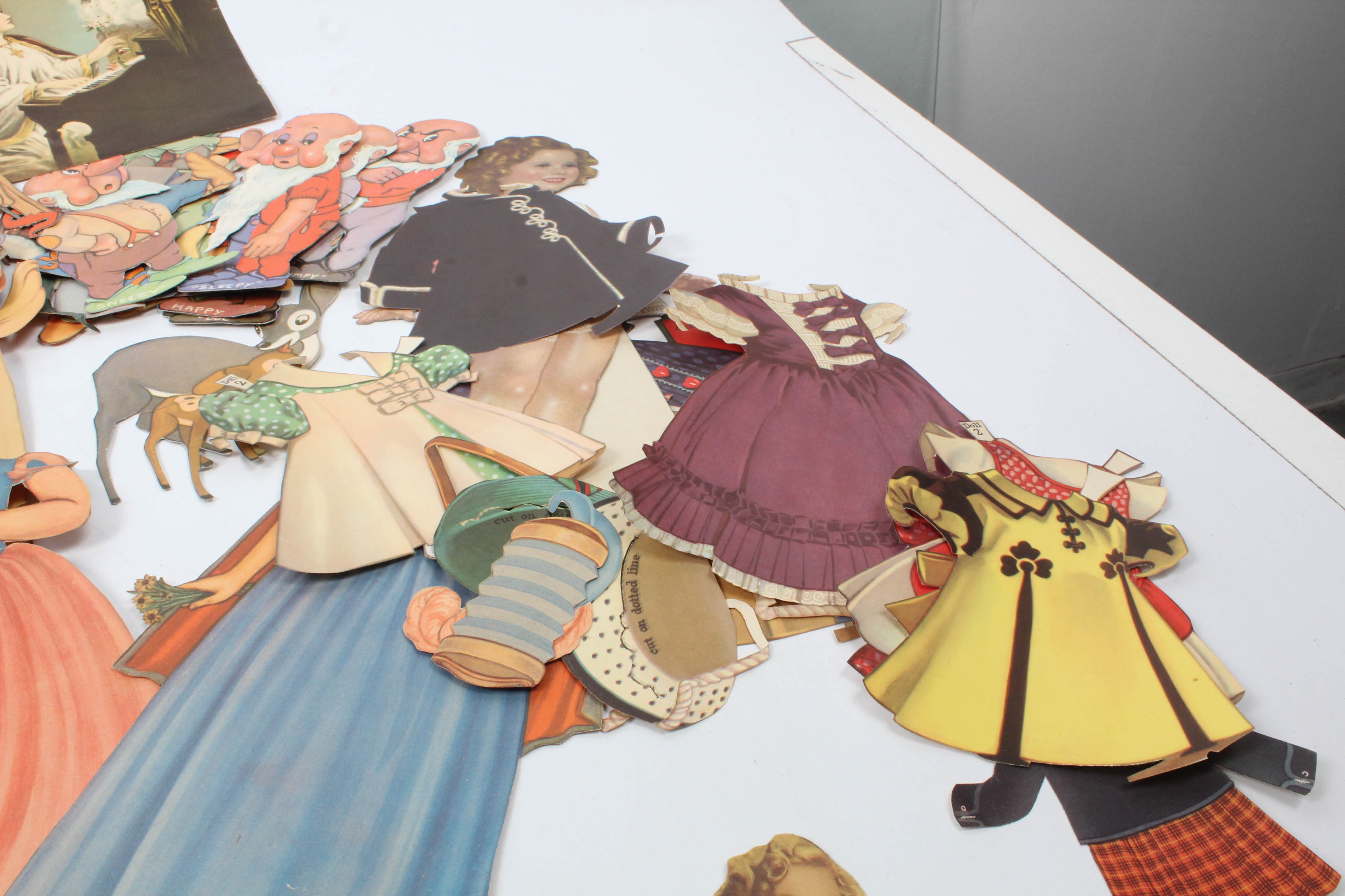 1930s Shirley Temple and Disney's Snow White Paper Dolls