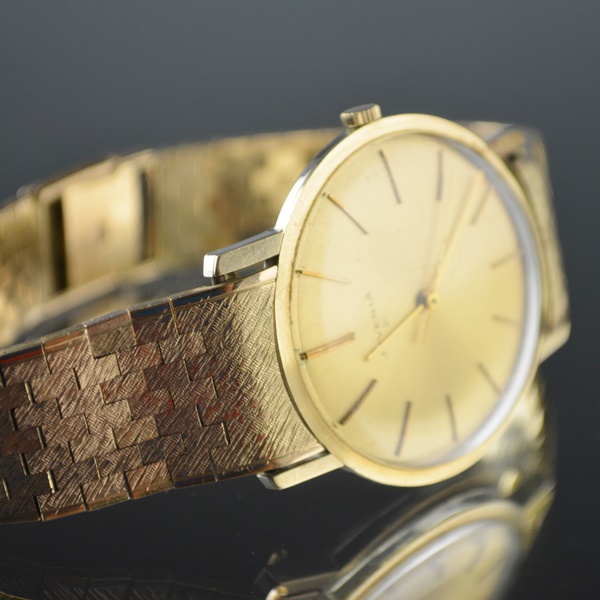 Vintage Juvenia Slimatic 10K Gold Bracelet Automatic Watch