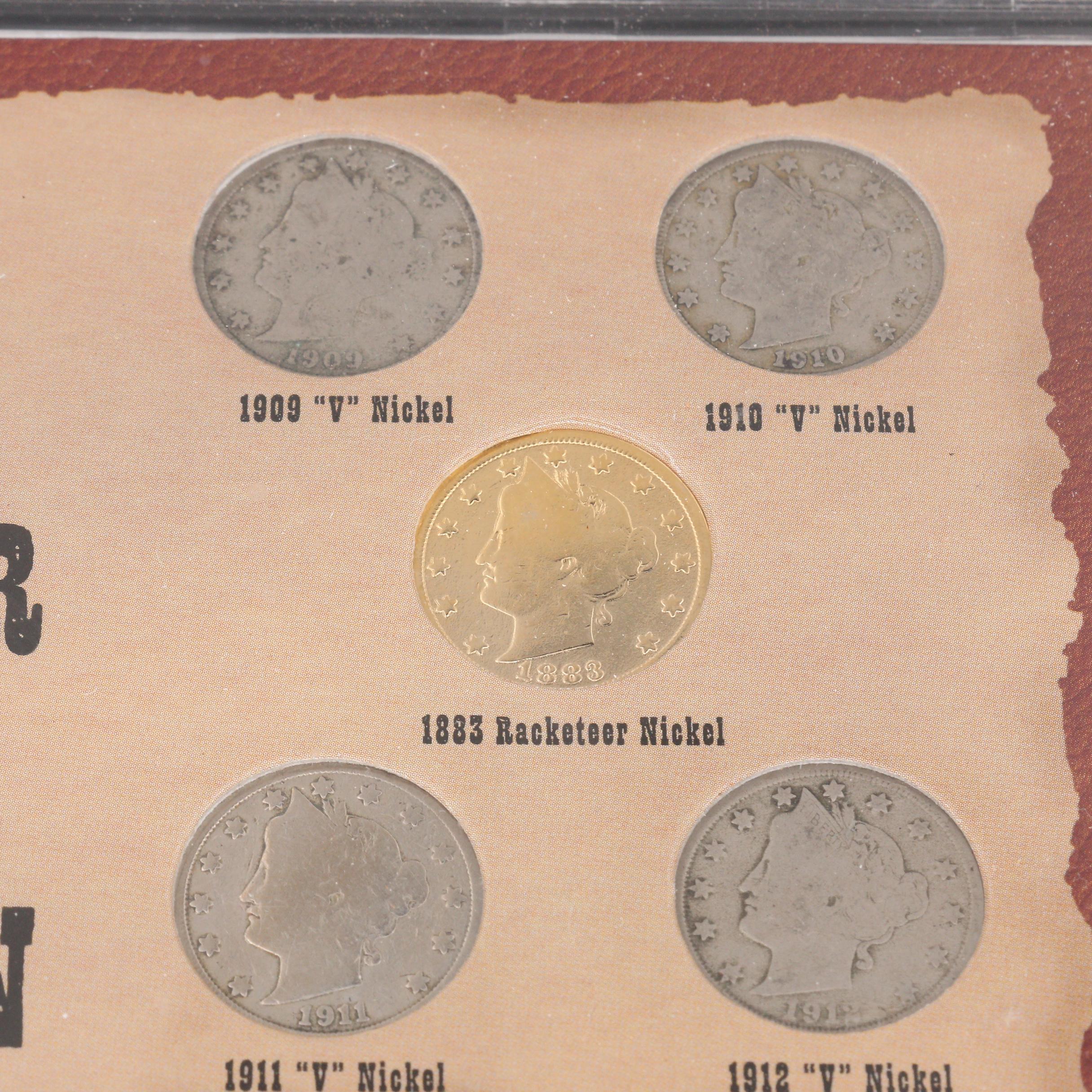 "The Obsolete Racketeer Nickels Collection" Coin Set