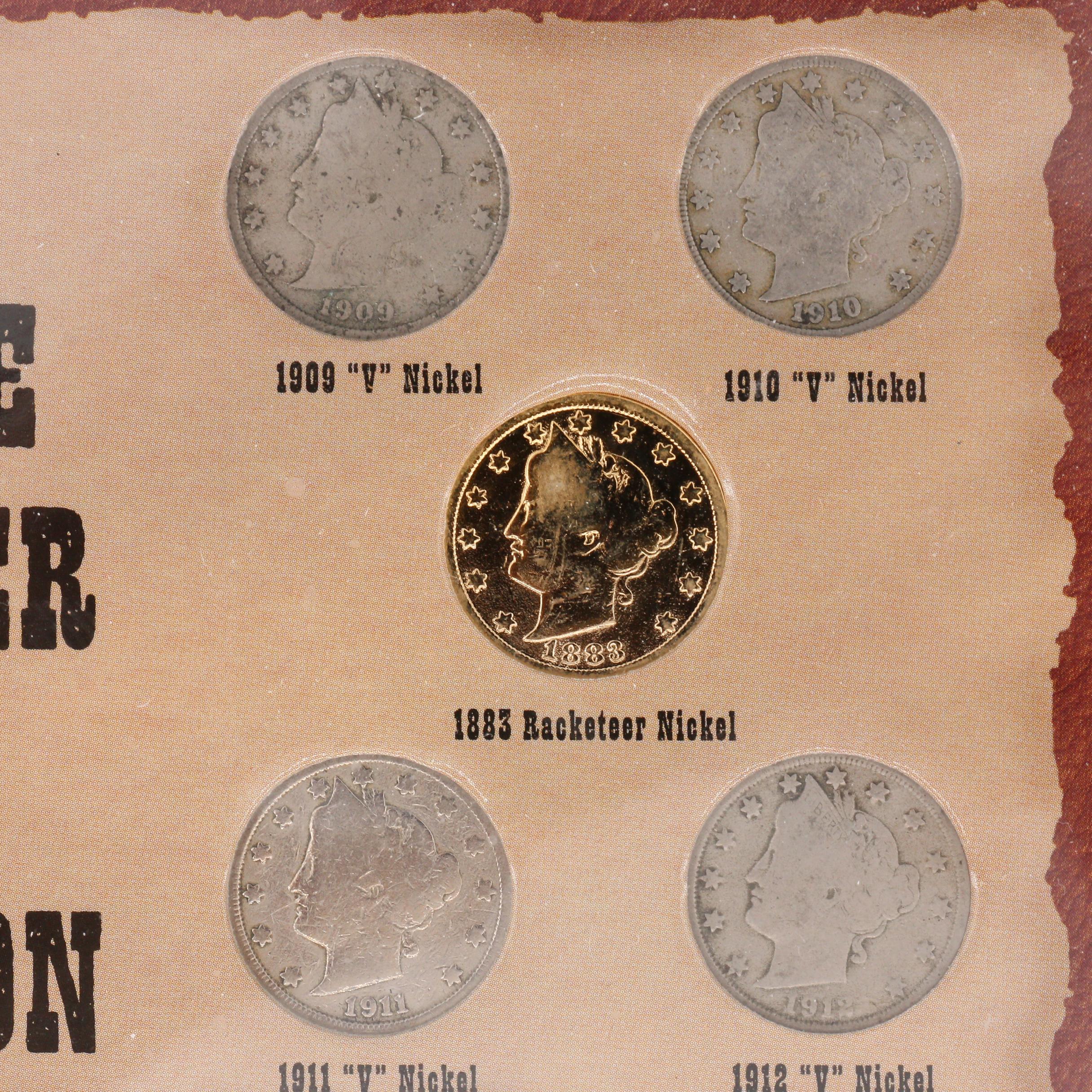 "The Obsolete Racketeer Nickels Collection" Coin Set
