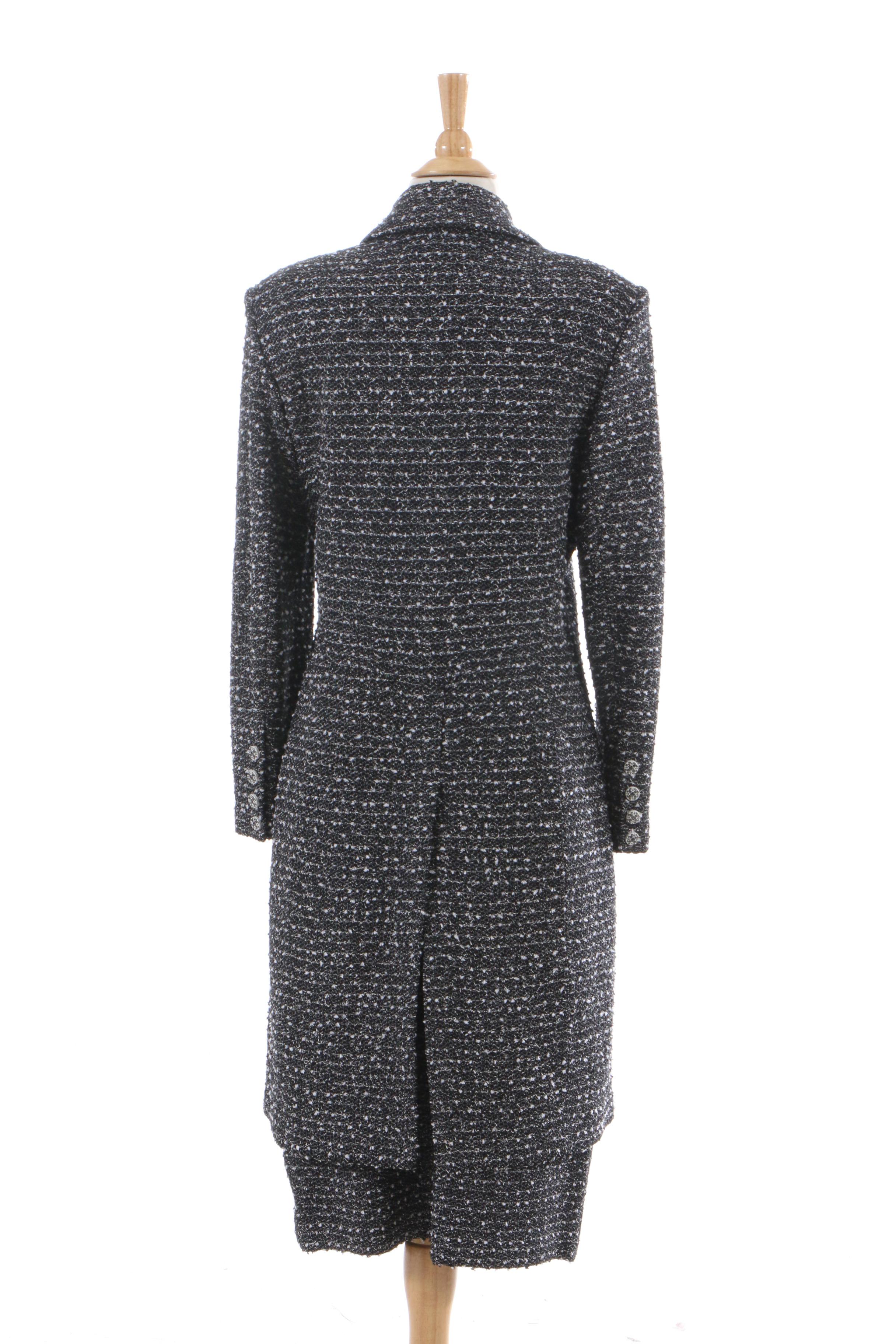 St. John Collection by Marie Gray Wool Blend Knit Skirt Suit