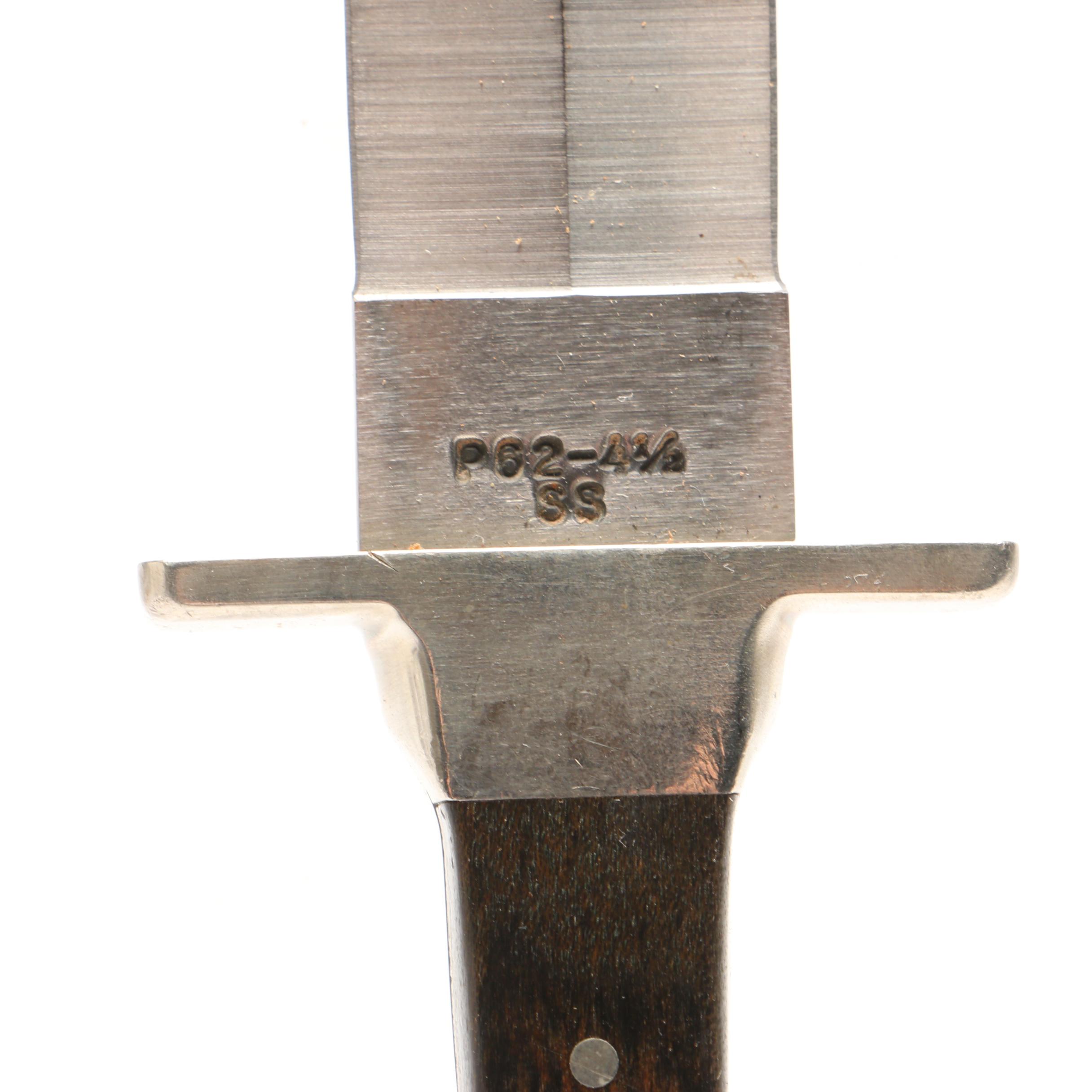 Case Fixed Blade Hunting Knife with Leather Sheath