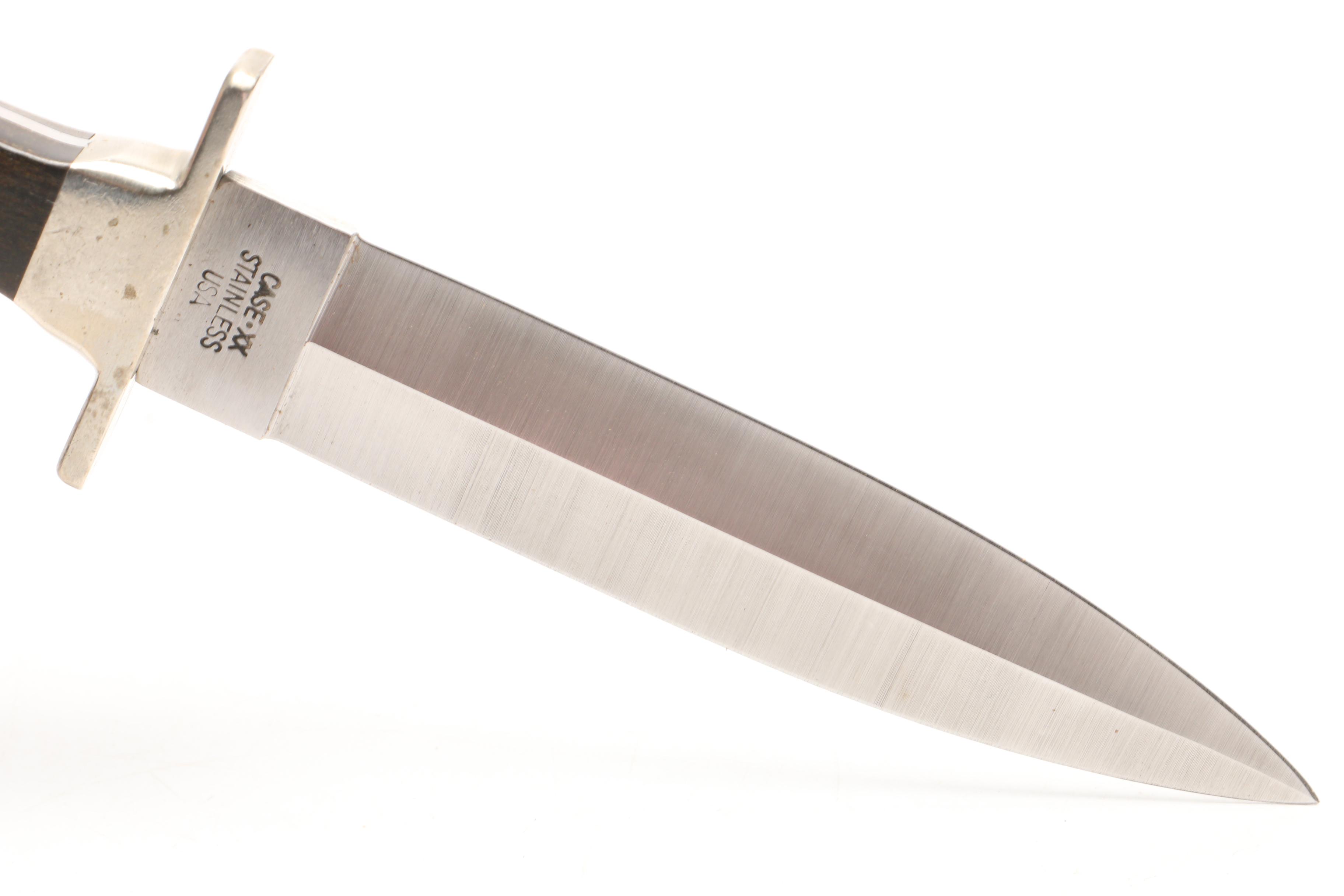 Case Fixed Blade Hunting Knife with Leather Sheath