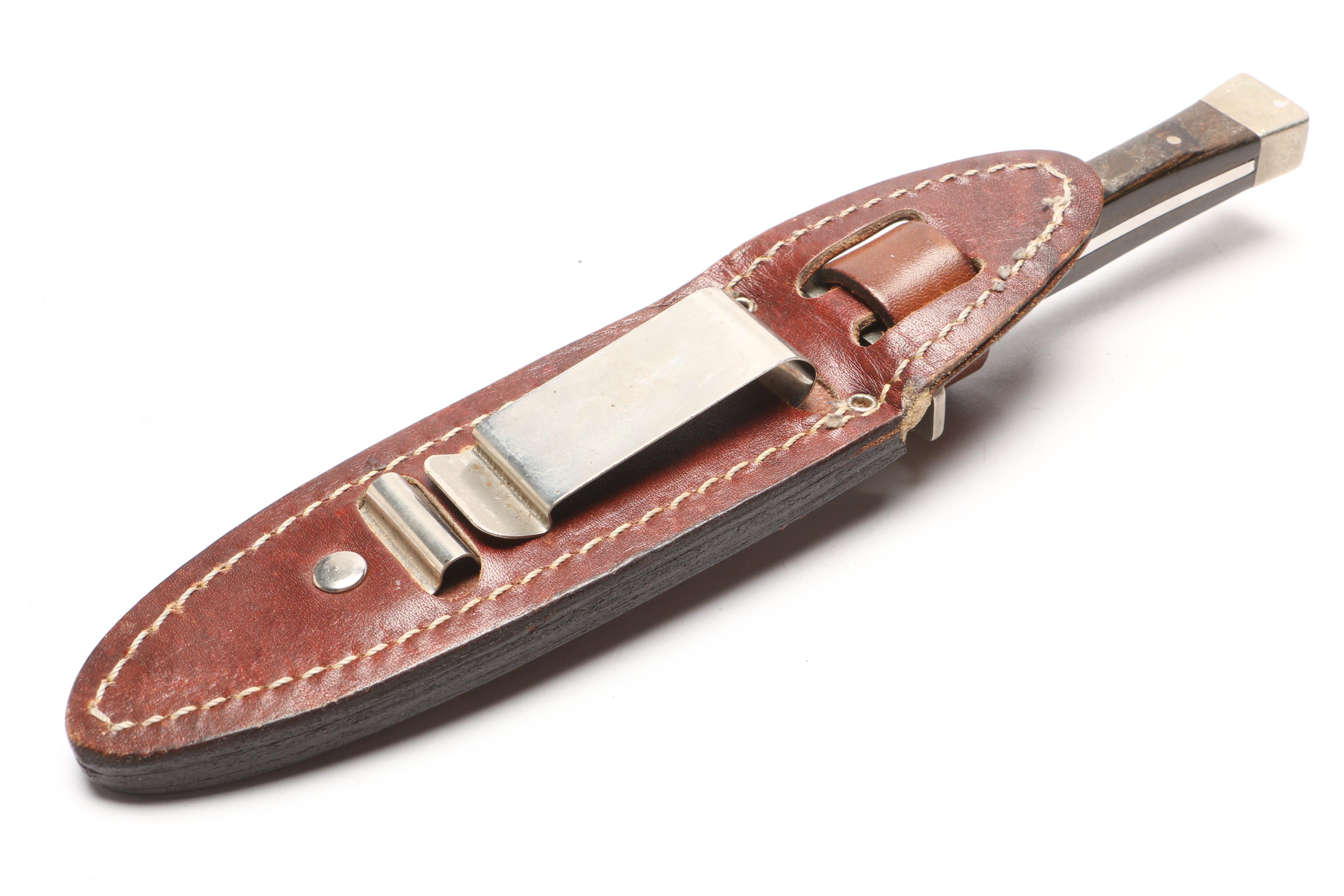 Case Fixed Blade Hunting Knife with Leather Sheath