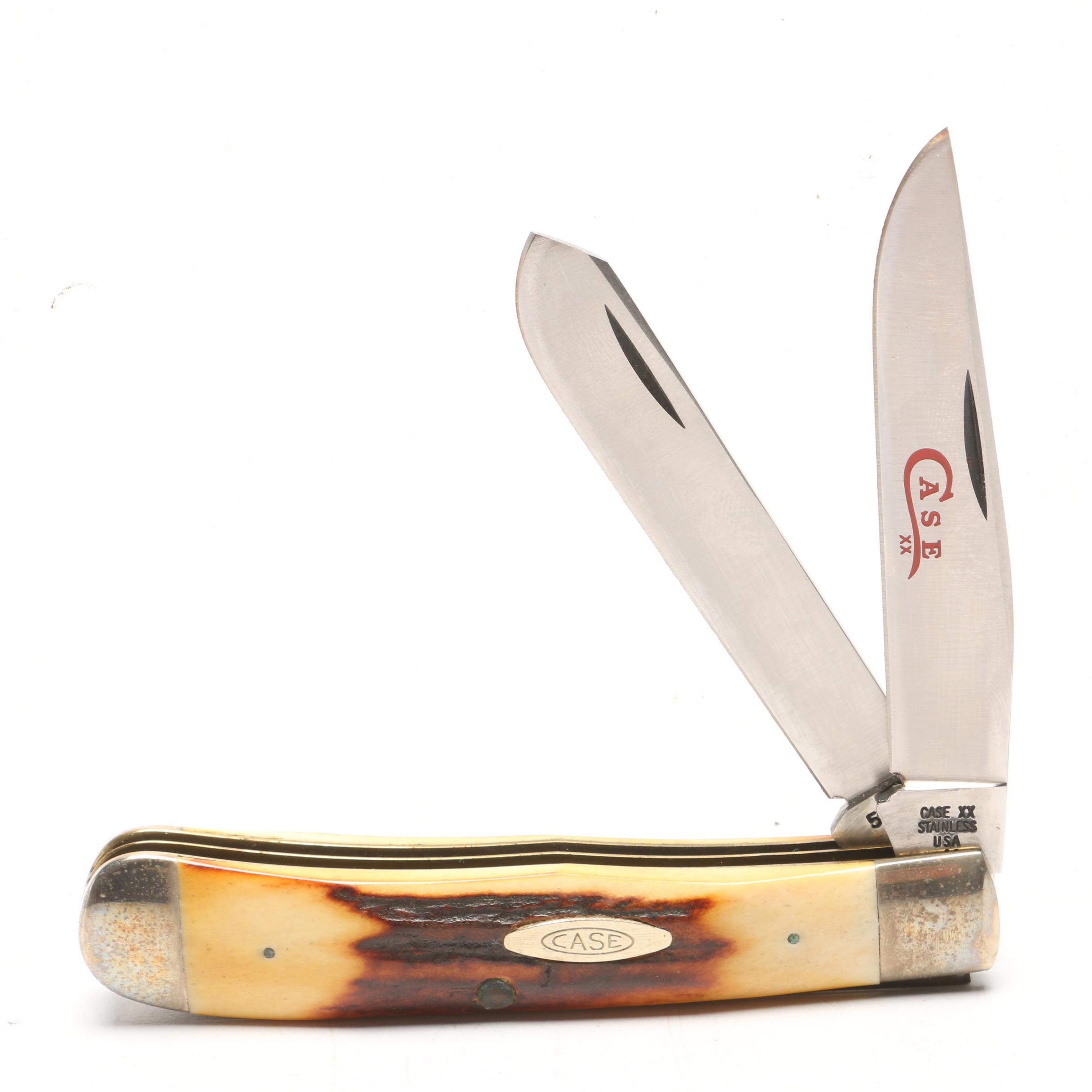 Case Dual Blade Bone Handle Hunting Knife