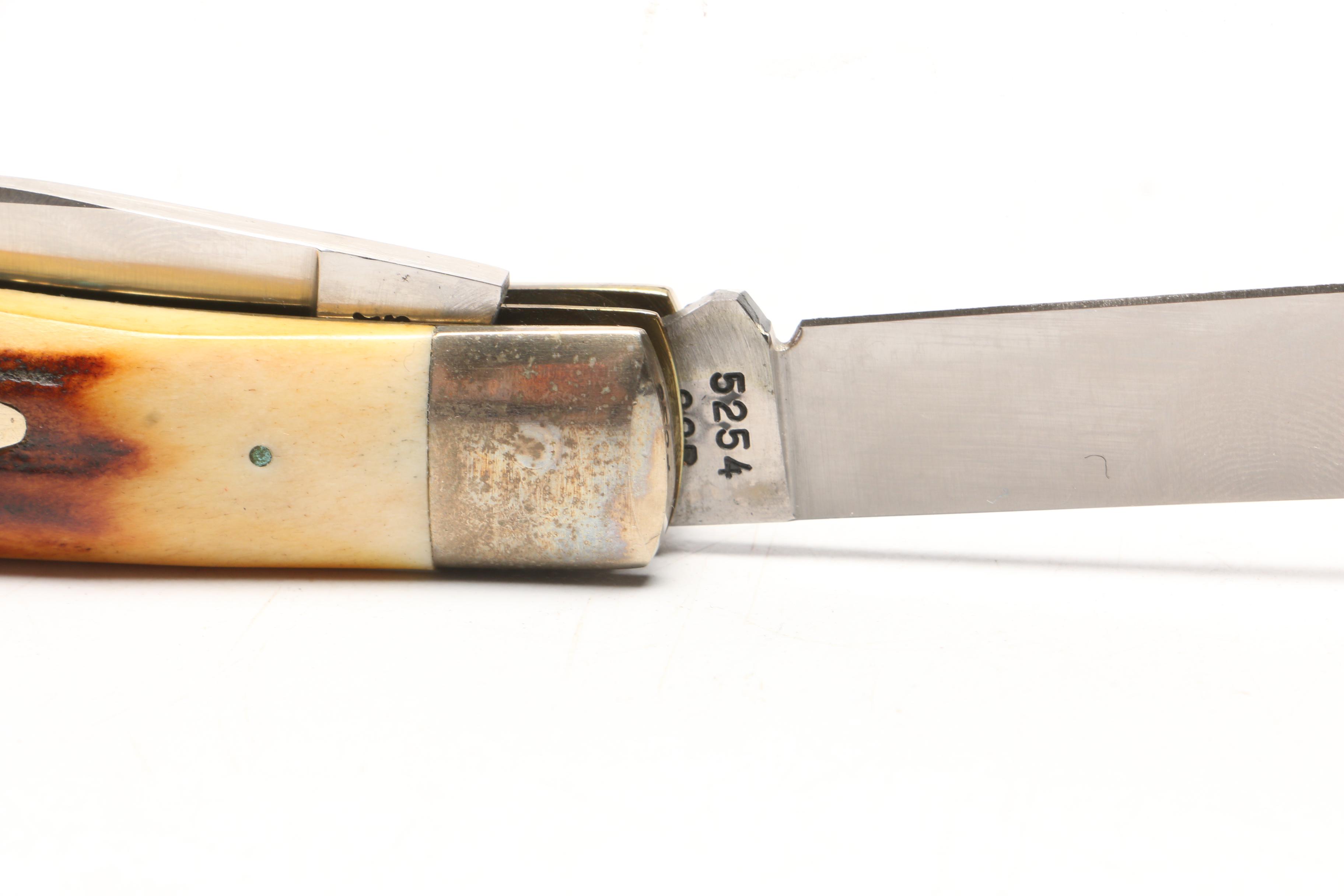 Case Dual Blade Bone Handle Hunting Knife