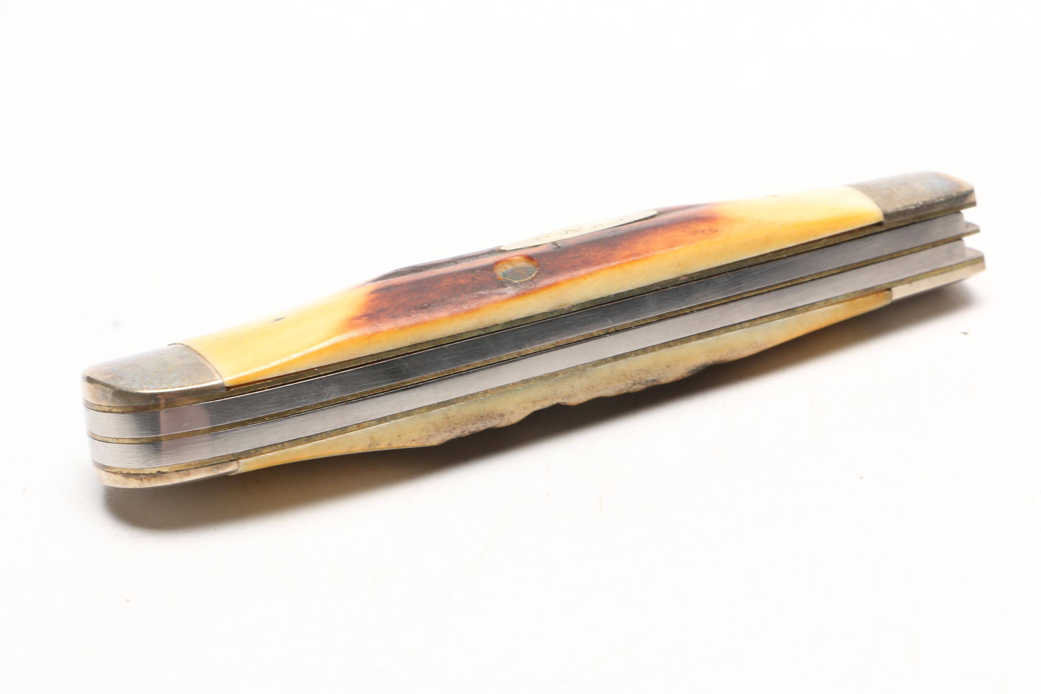 Case Dual Blade Bone Handle Hunting Knife