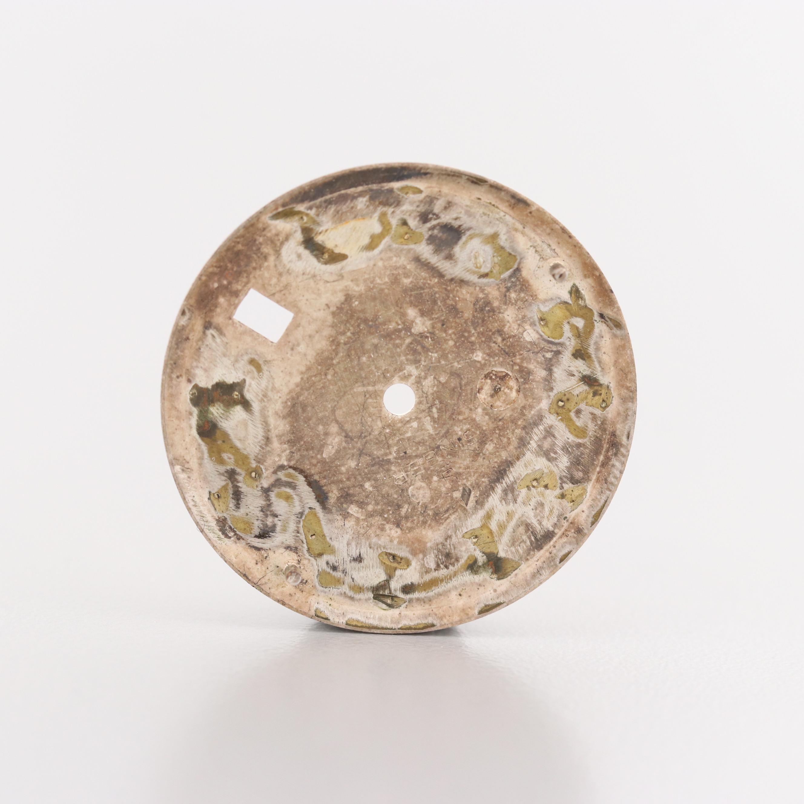 Rolex Datejust Dial in Vintage Rolex Parts Tin