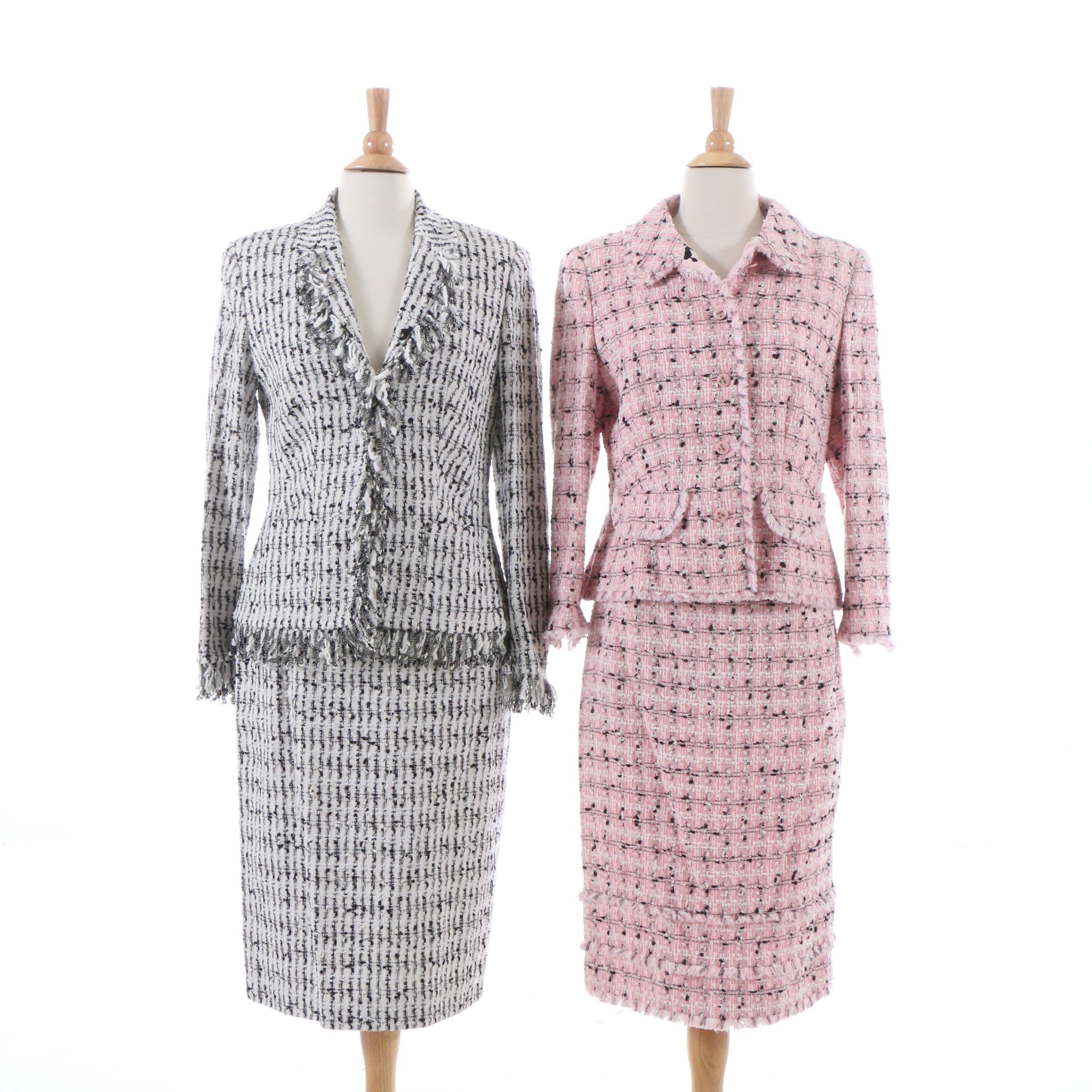 Escada Bouclé Style Skirt Suits