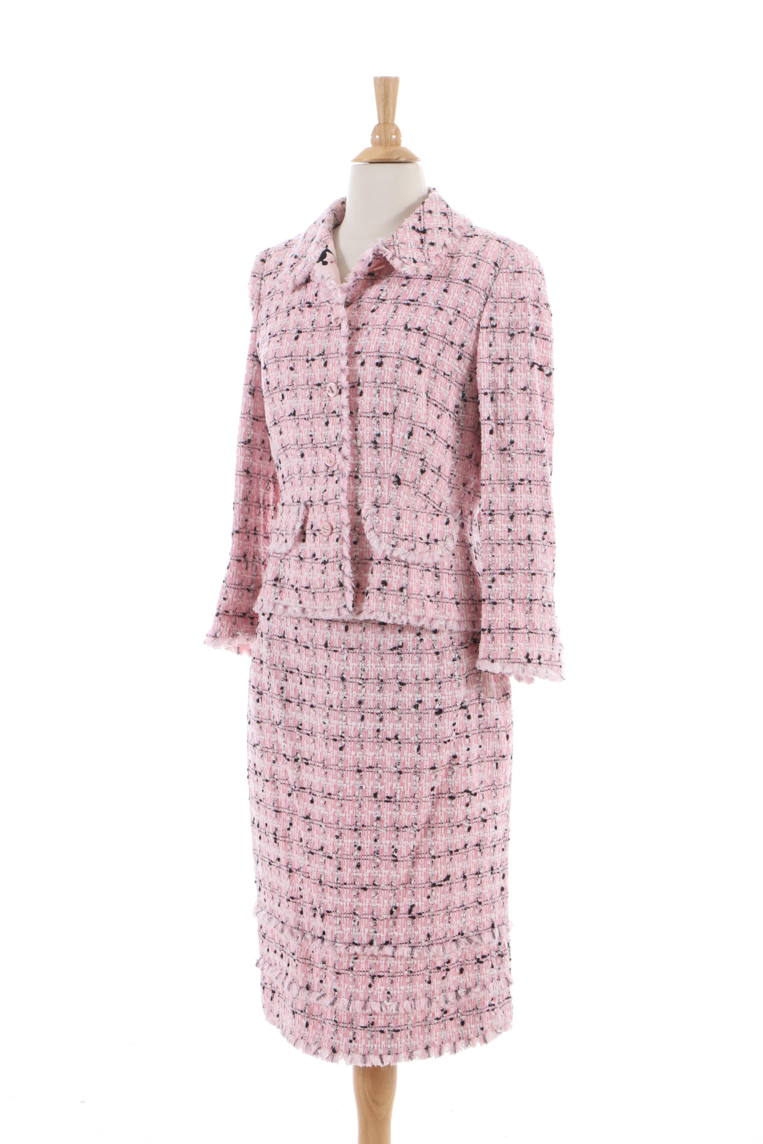 Escada Bouclé Style Skirt Suits