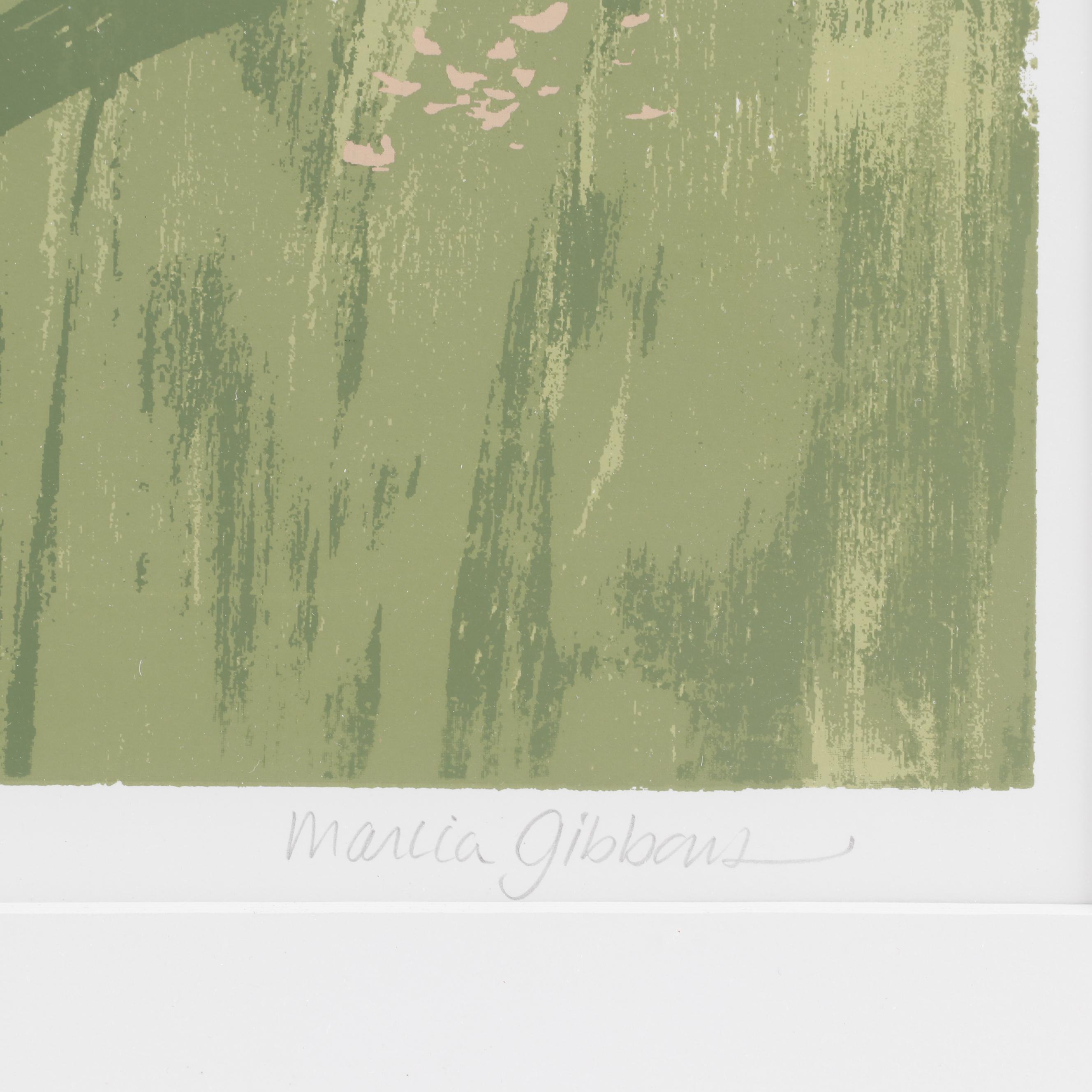 Marcia Gibbons Serigraphs "My Garden" and "Field Flowers"