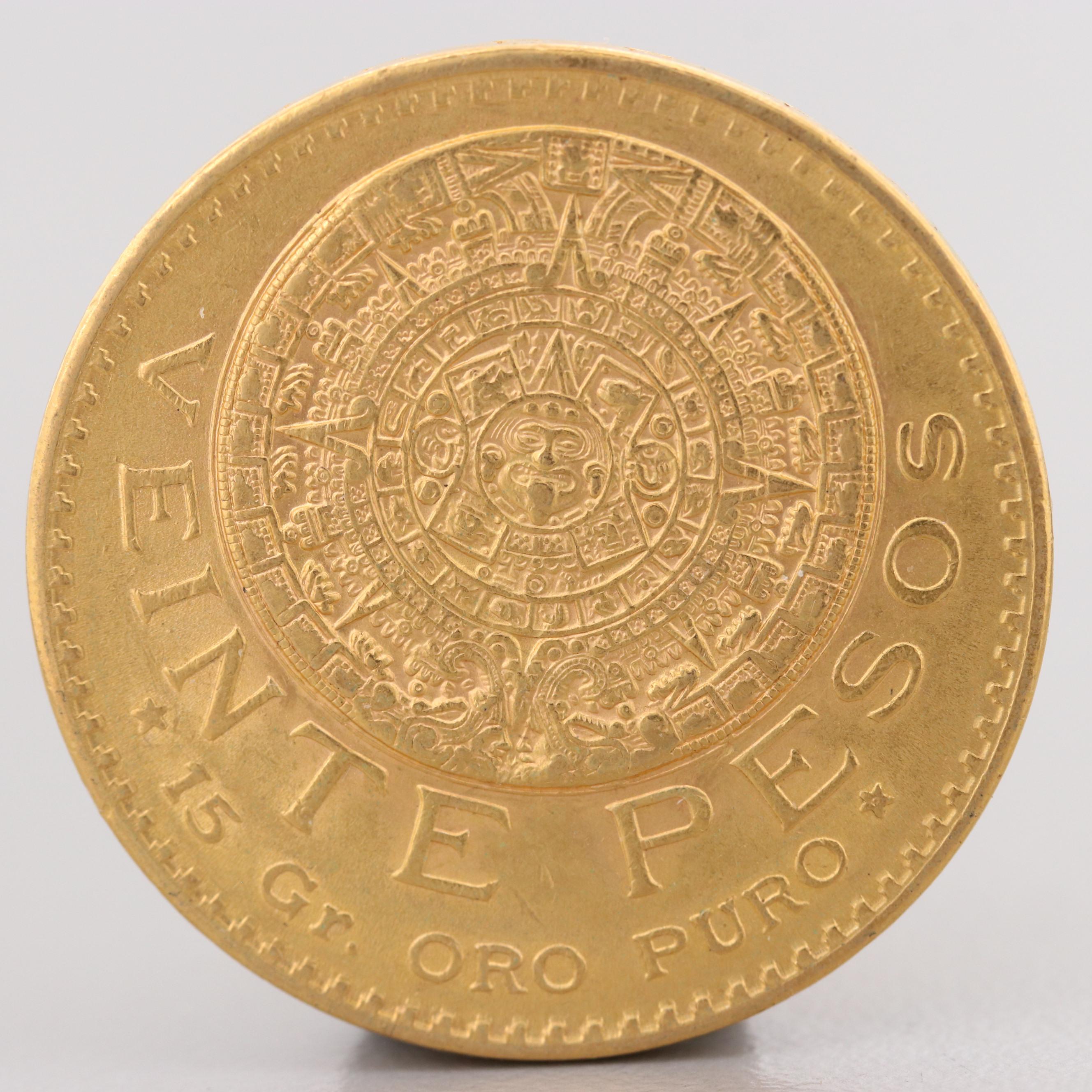 1919 Mexico 20 Pesos Gold Coin