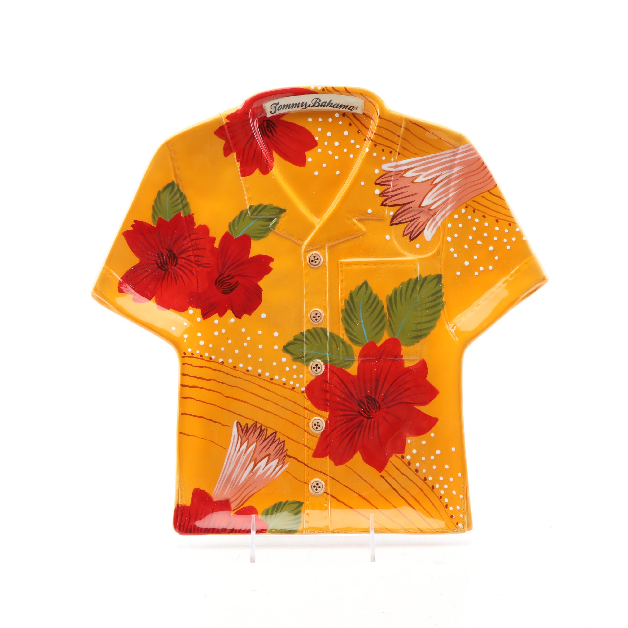 Tommy Bahama Ceramic Serving Tray, 21st Century