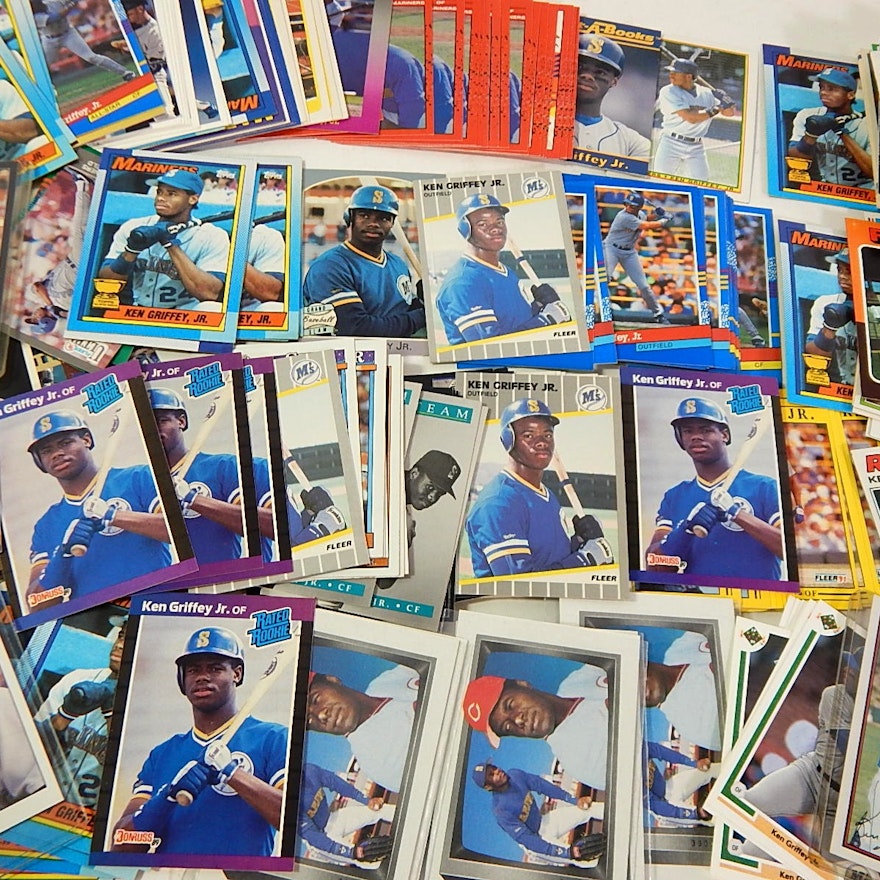 Ken Griffey Sr. and Jr. Baseball Card Collection