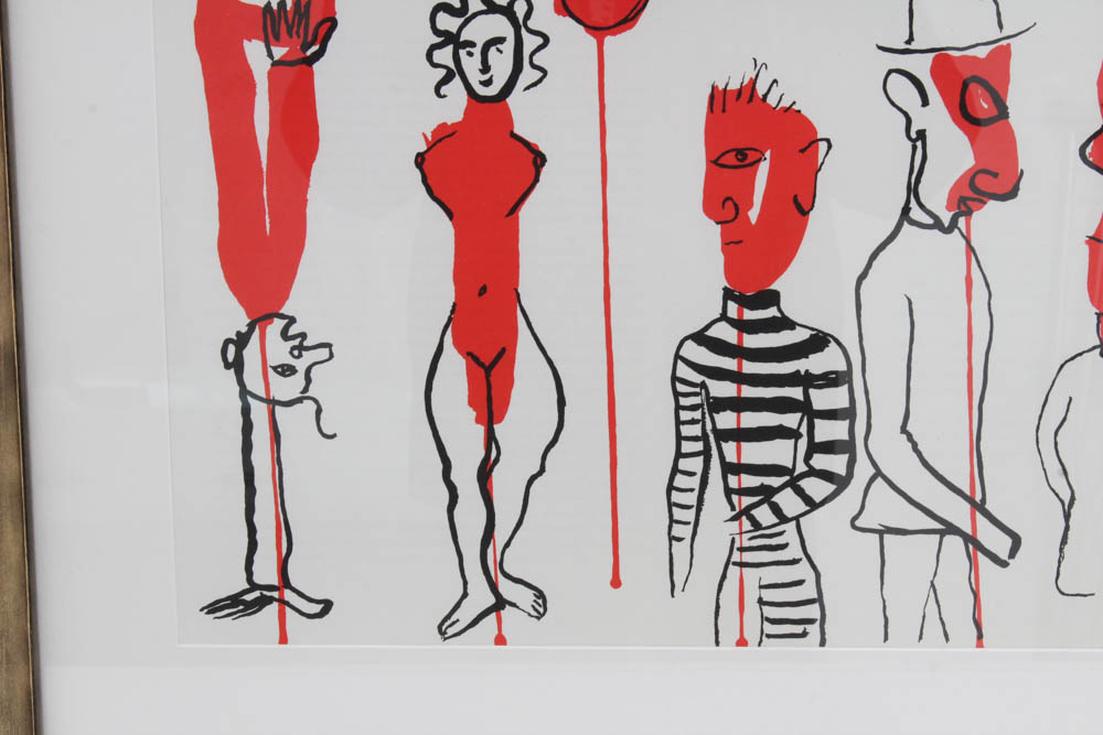 Alexander Calder Double Page Lithograph from "Derrière le Miroir"