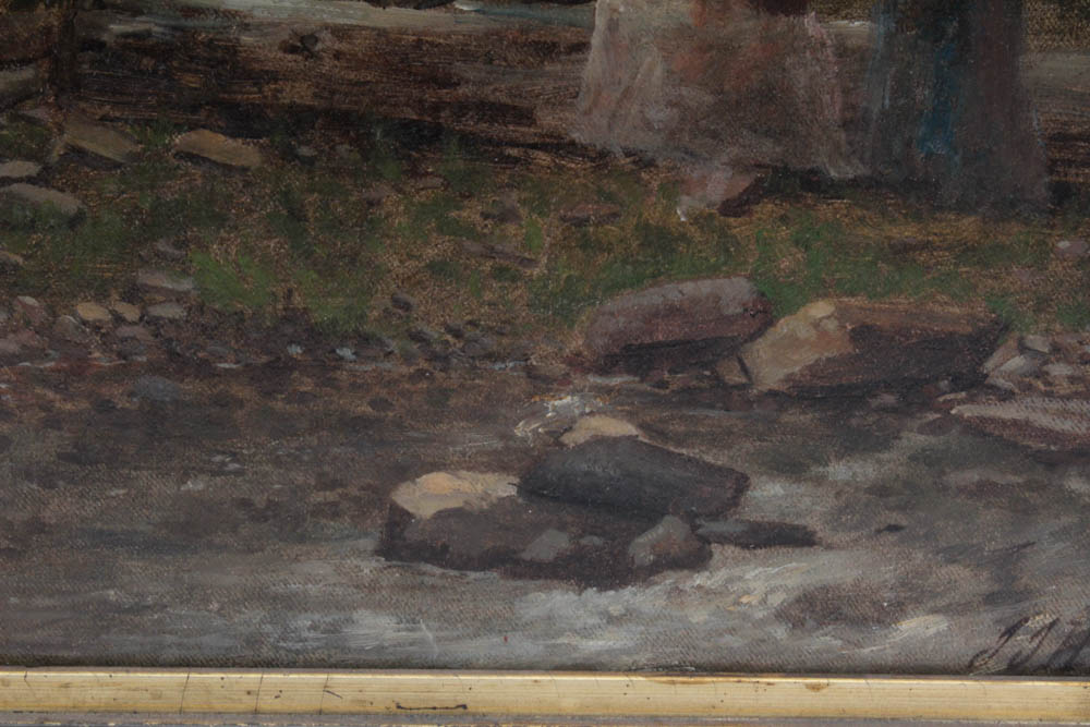 John Hammer Oil Painting "Resting by the Brook"