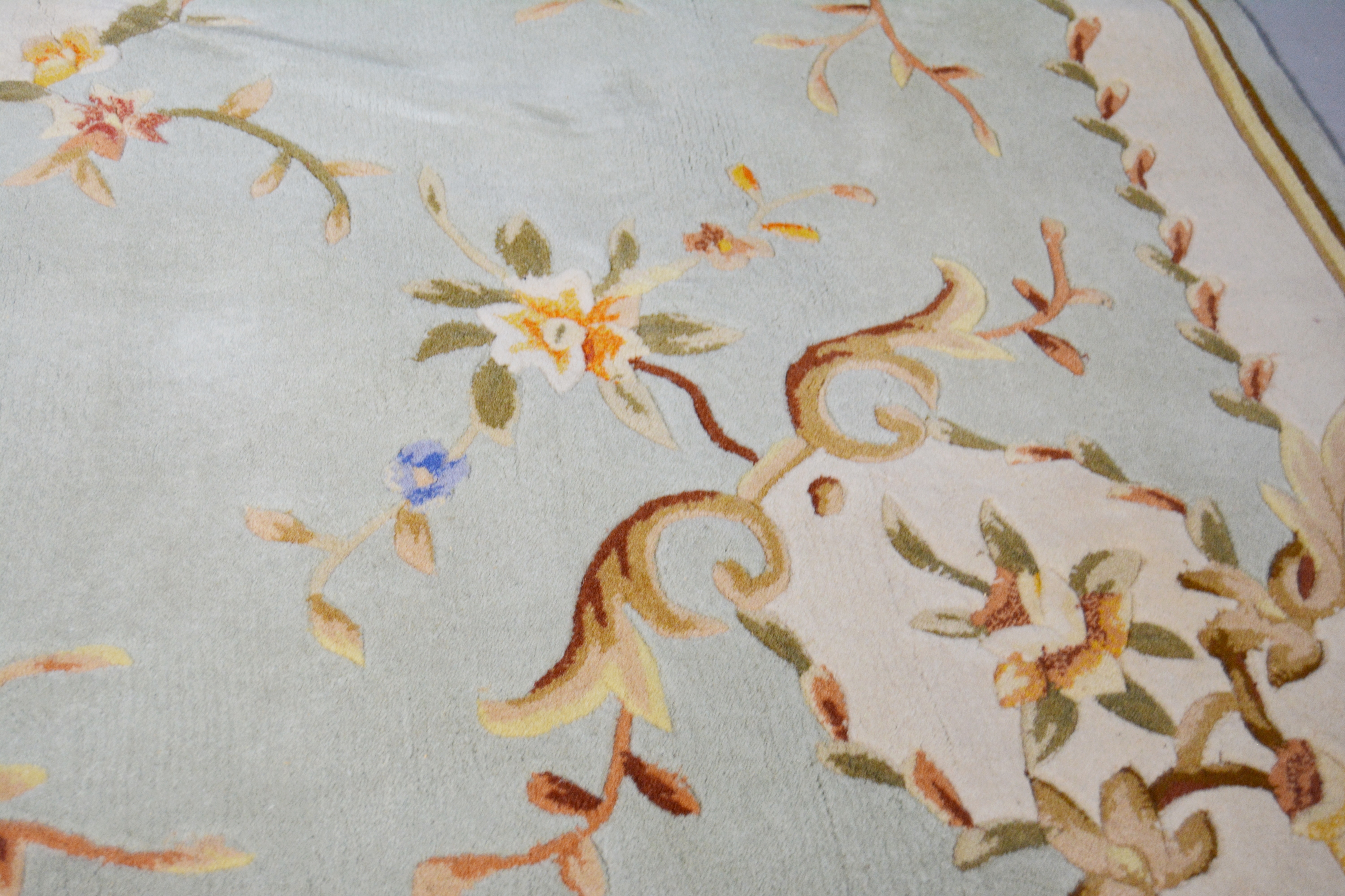 Tufted Nourison Juliette Aubusson Collection Carved Wool Area Rug