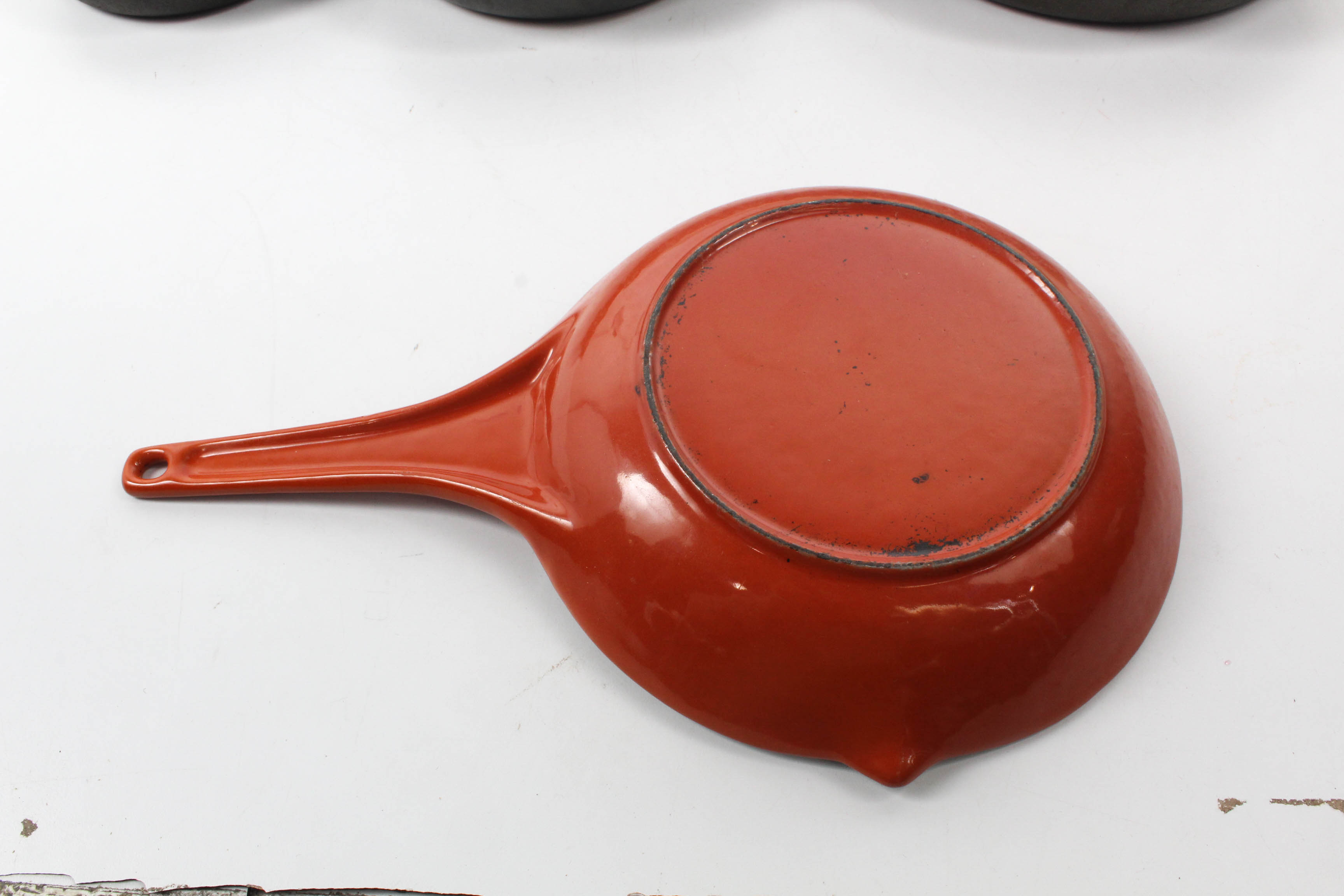Enameled and Raw Cast Iron Cookware, Mid Century