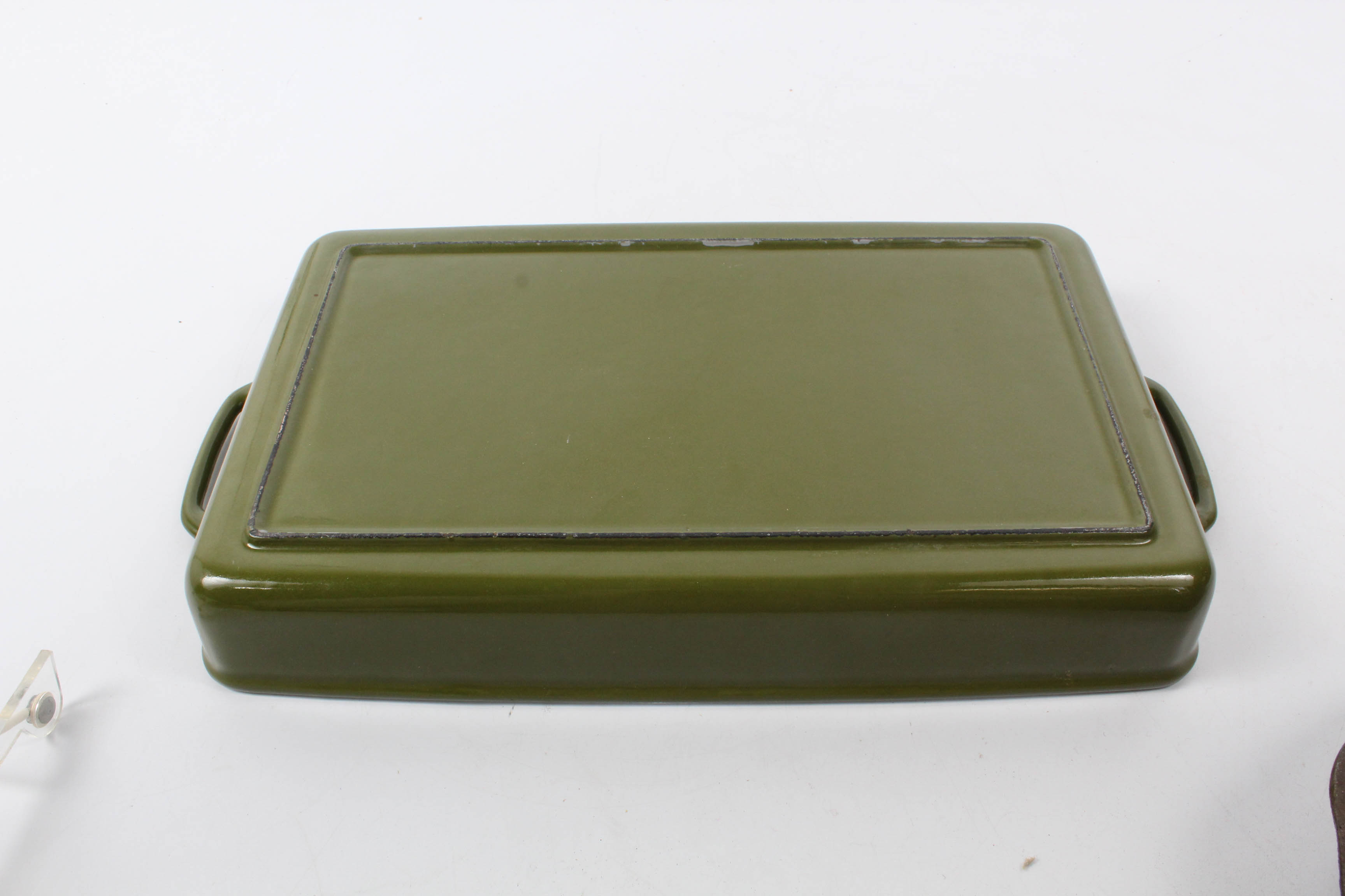 Enameled and Raw Cast Iron Cookware, Mid Century