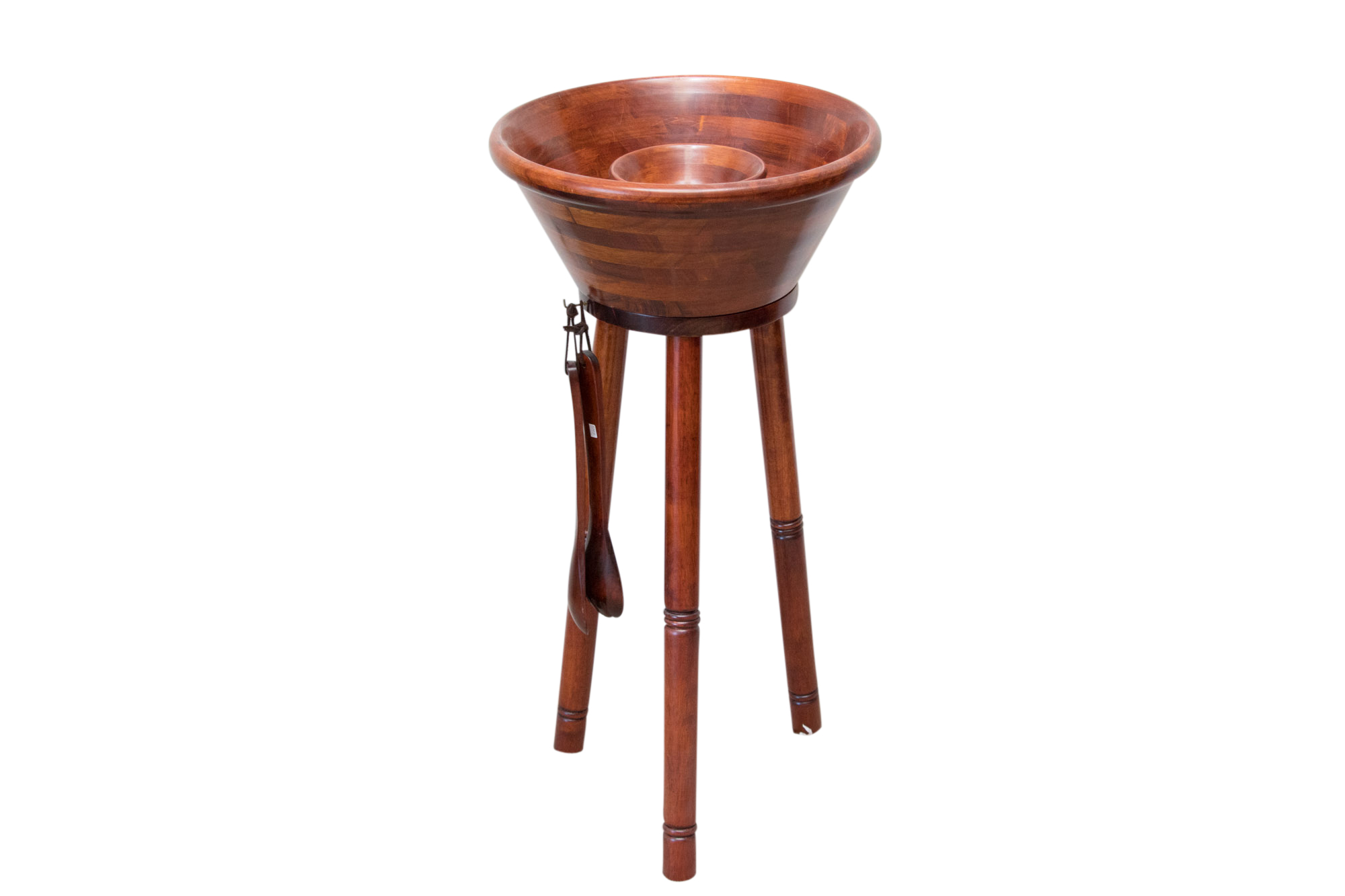 Wooden Salad Bowl with Stand
