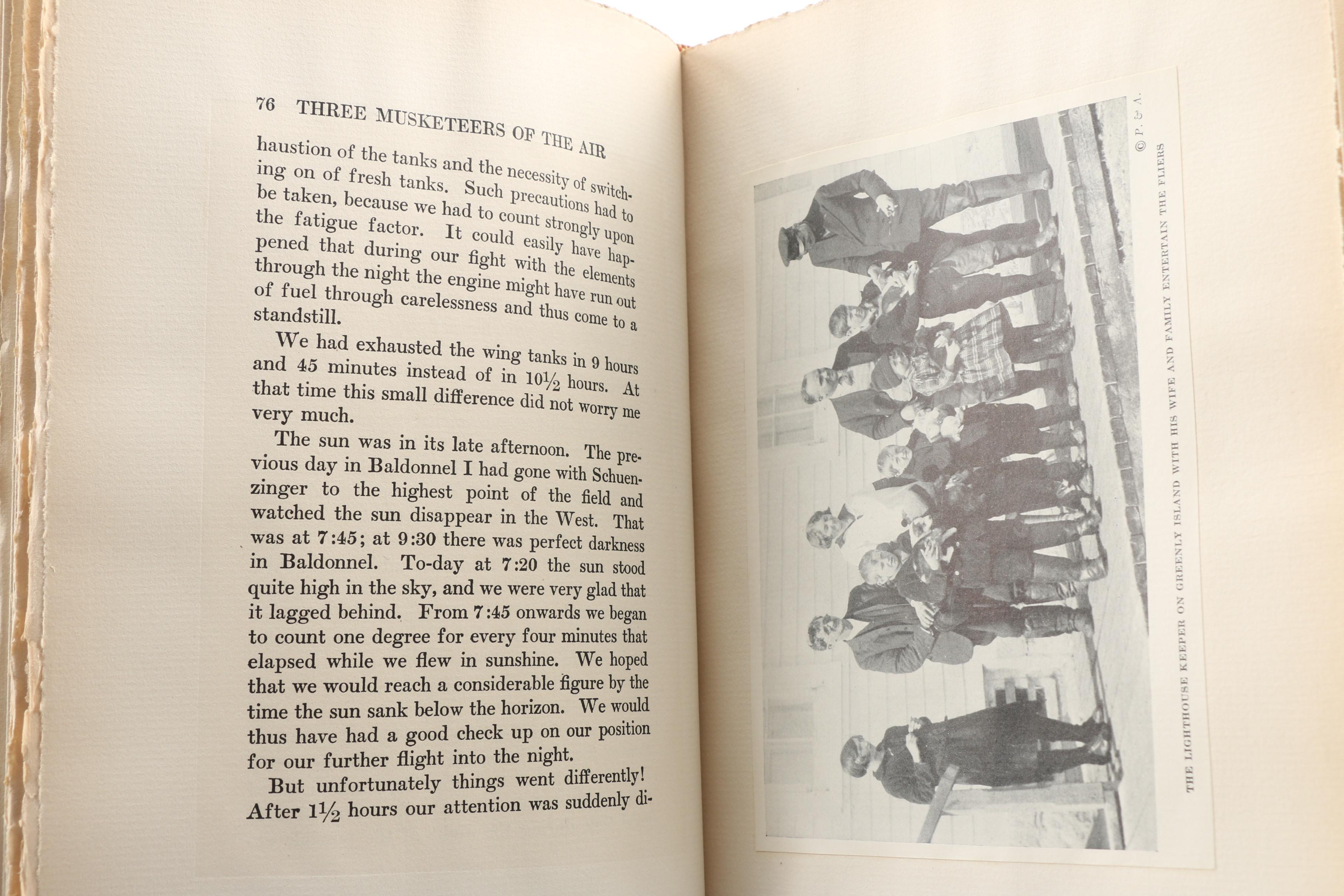 Signed Limited First Edition "The Three Musketeers of the Air" 1928